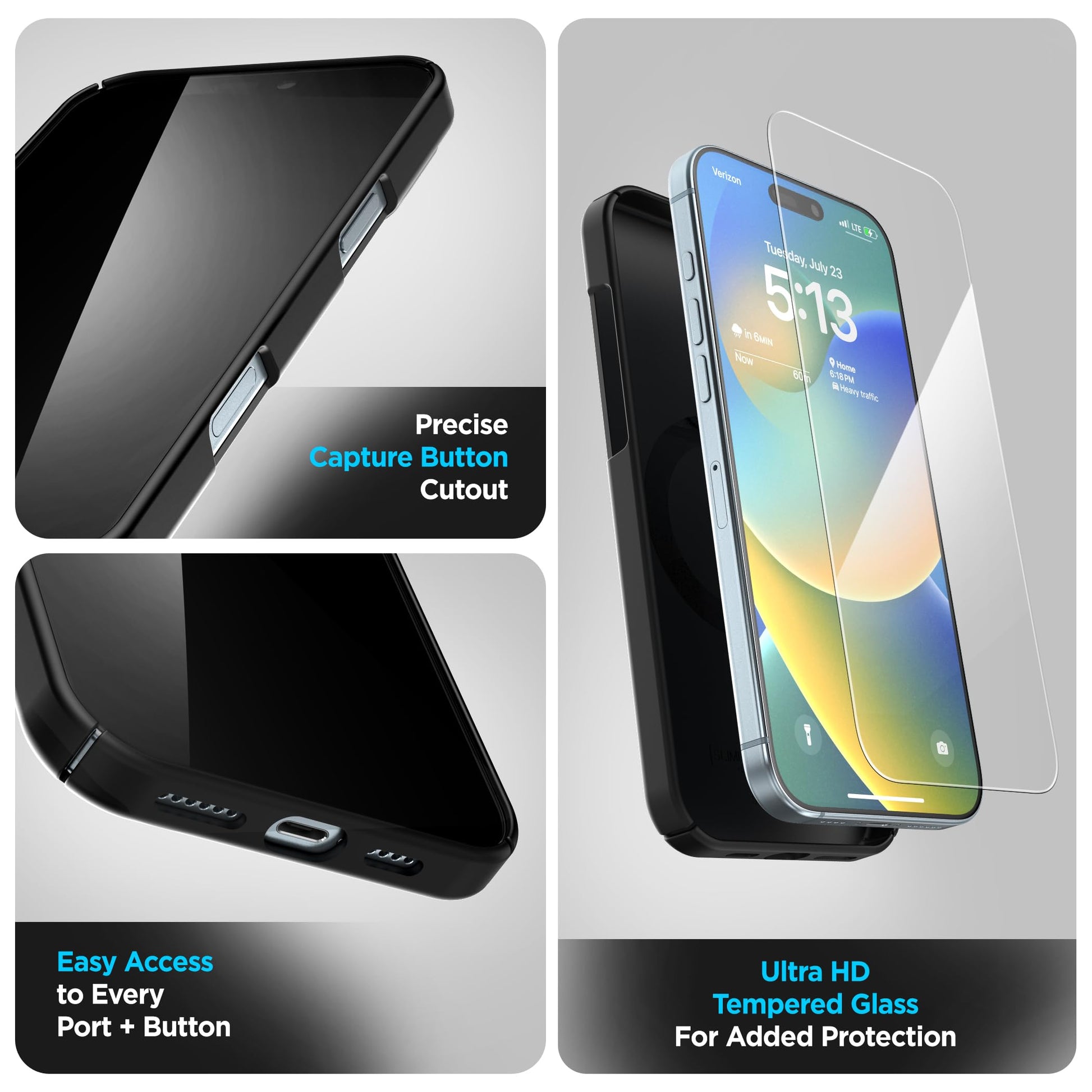 Funda con Clip para Cinturón Encased iPhone 16 Pro MAX Ultra delgada Compatible con MagSafe Serie Slimline