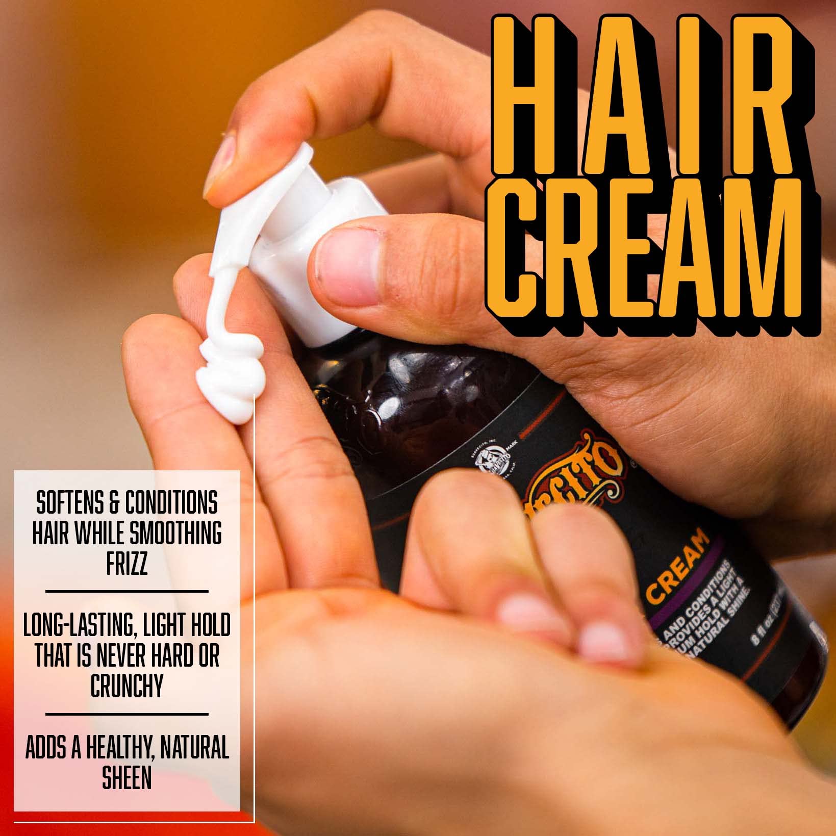 Light to Medium Hold Hair Cream by Suavecito for Men - 8 oz Cream
