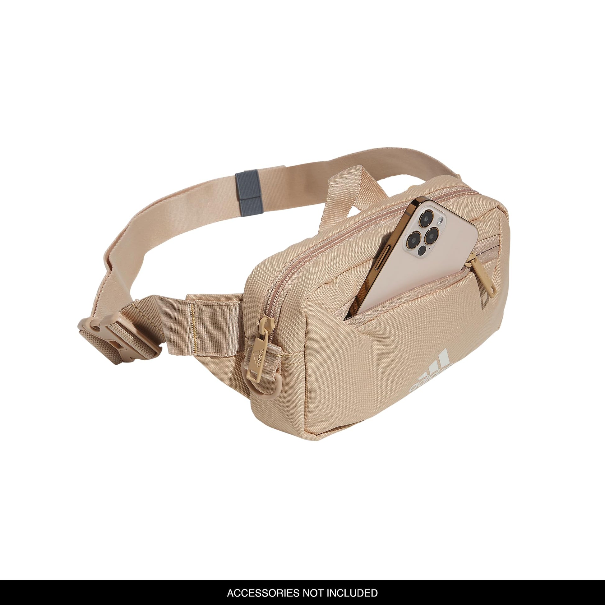 adidas Must Have 2.0 - Riñonera cruzada con correa ajustable para festivales y viajes, Beige mágico/Blanco roto, Una talla, Bolsa de cinturón 2.0 imprescindible con correa ajustable para festivales y