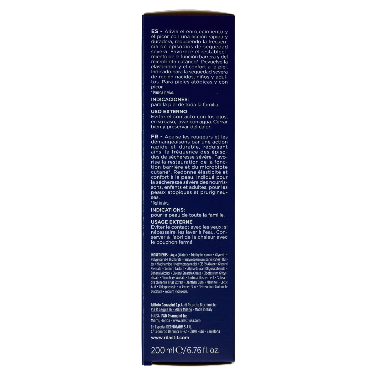 Rilastil Xerolact - Bálsamo Hidratante Anti-Irritaciones para Pieles Secas, Frágiles y Atópicas, 200 Mililitros