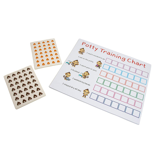 Calcomanía de Entrenamiento Overol Multicolor con 50 Pegatinas para Niñas y Niños