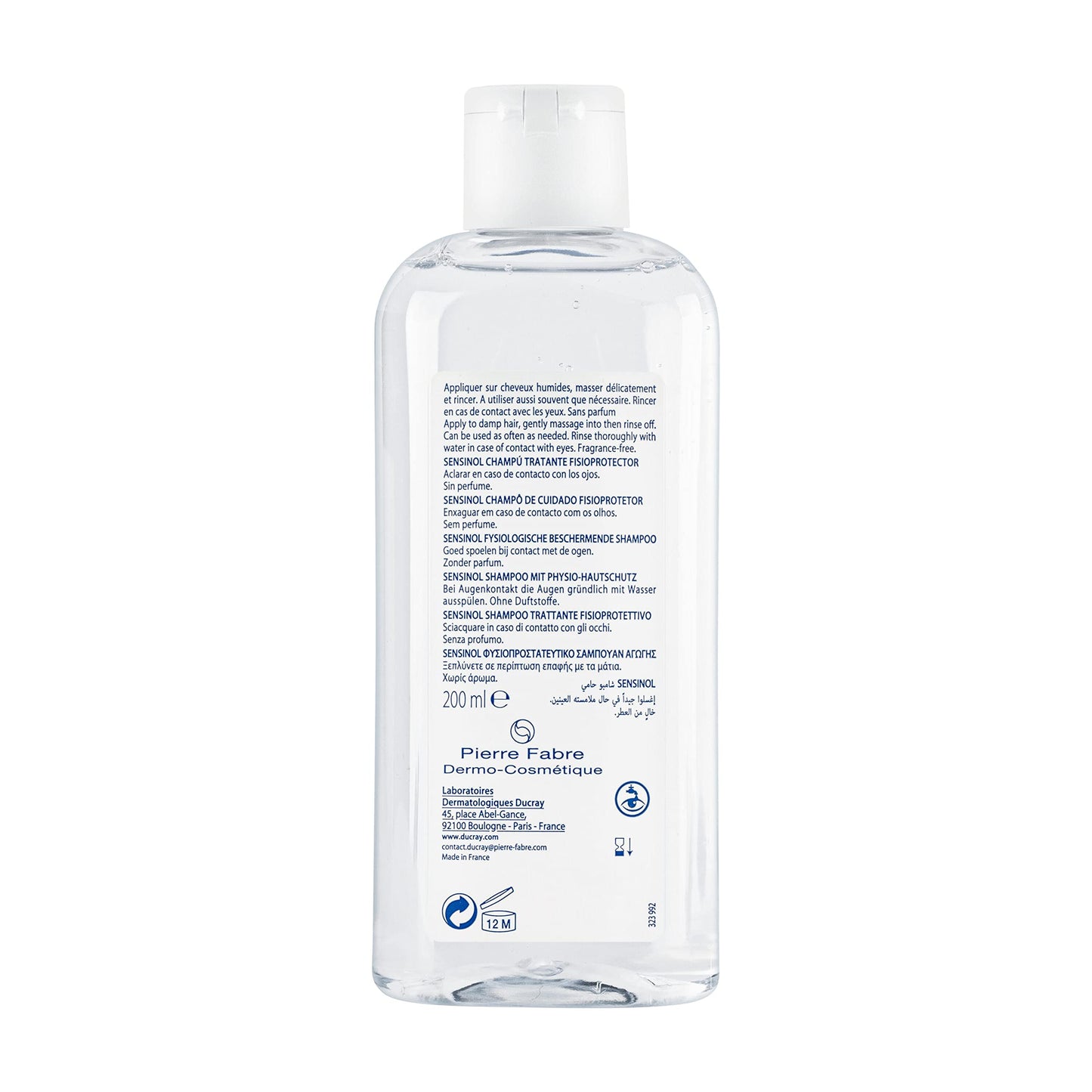 Ducray Sensinol, Shampoo Fisioprotector Anticomezón 200ml