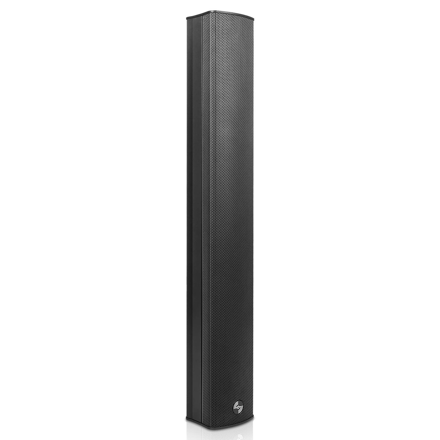Sound Town - Altavoz de aluminio compacto resistente a la intemperie, con soporte de montaje en pared, 6 x 3 woofers, 4 x 1.2 cúpula tweeters, negro, para instalación en interiores y exteriores