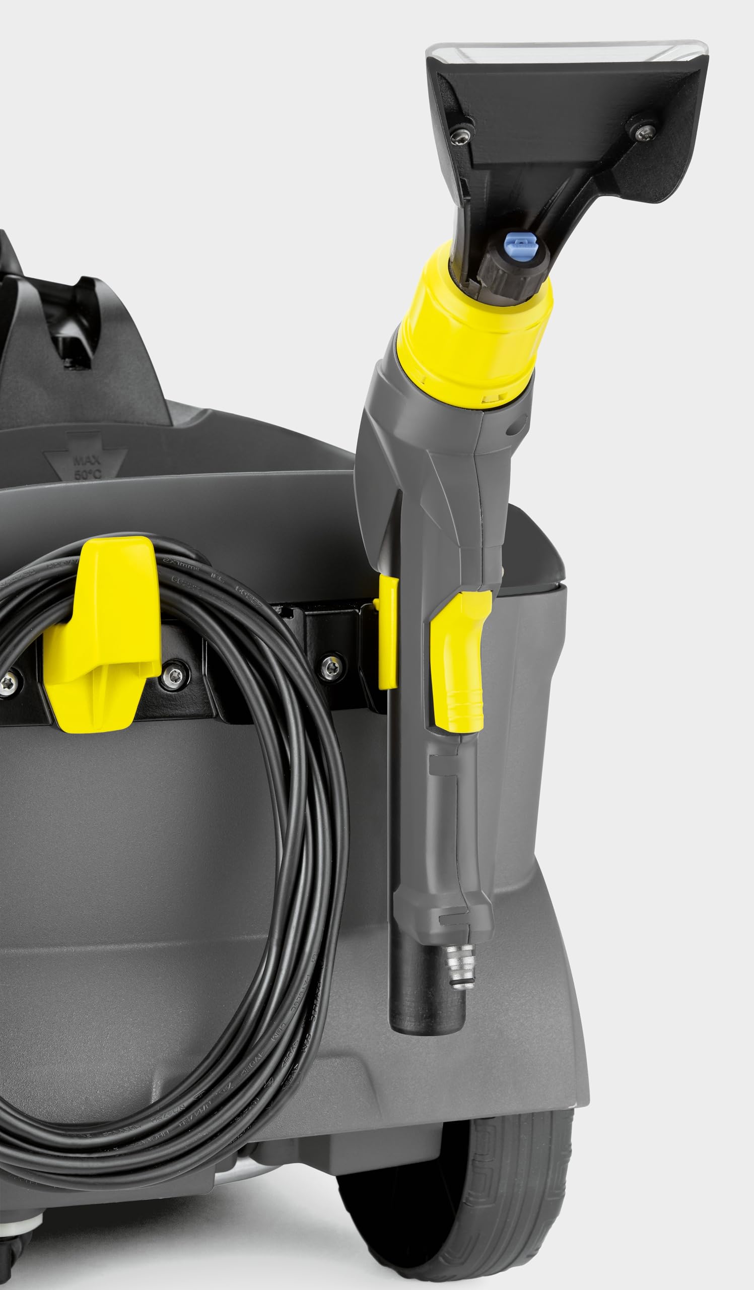 Kärcher Puzzi 10/1 Drum vacuum cleaner 1250W Negro, Amarillo - Aspiradora (1250 W, Aspiradora de tambor, Negro, Amarillo, Agua, Húmedo, Profesional)