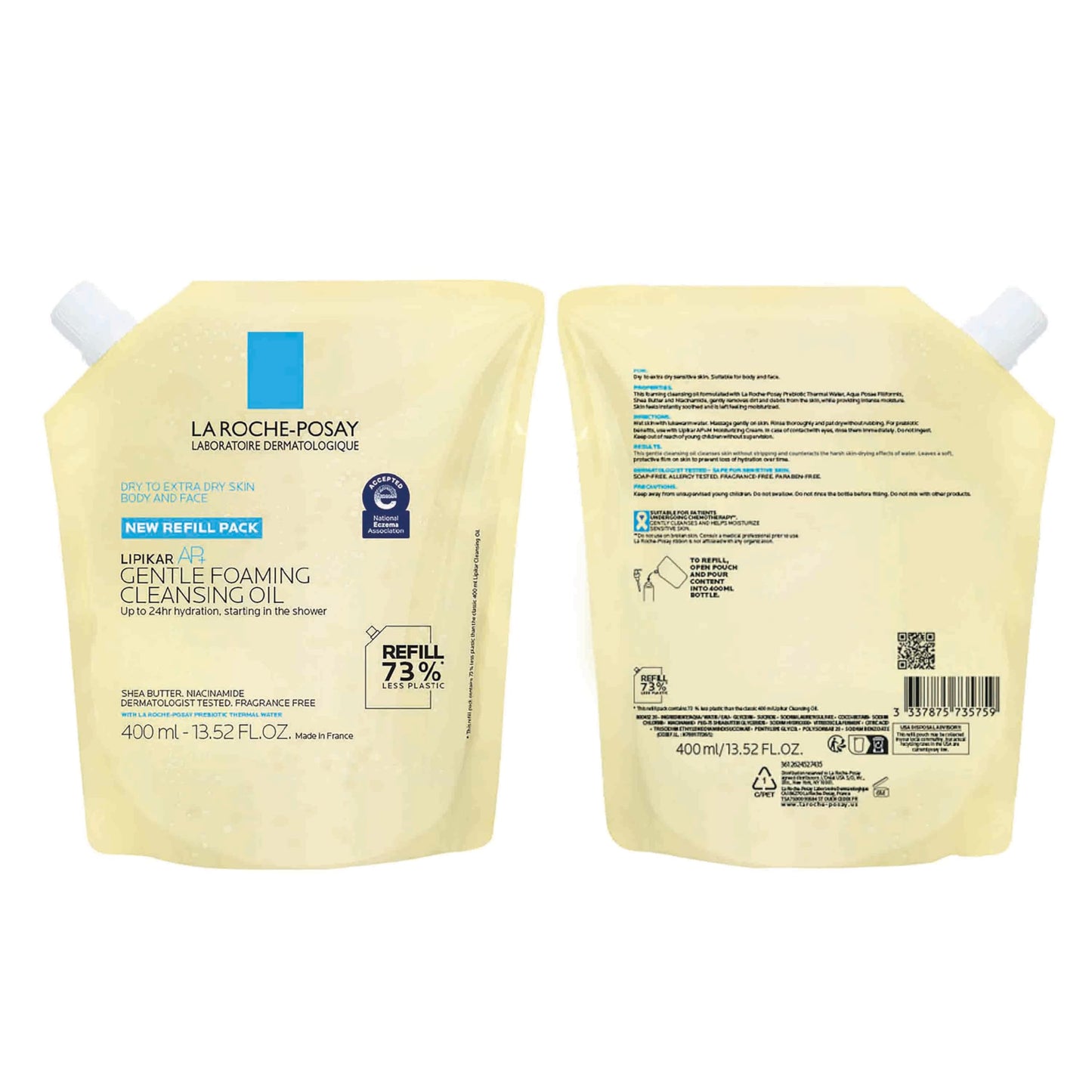 La Roche-Posay LIPIKAR ACEITE DE DUCHA REFILL 400 ml
