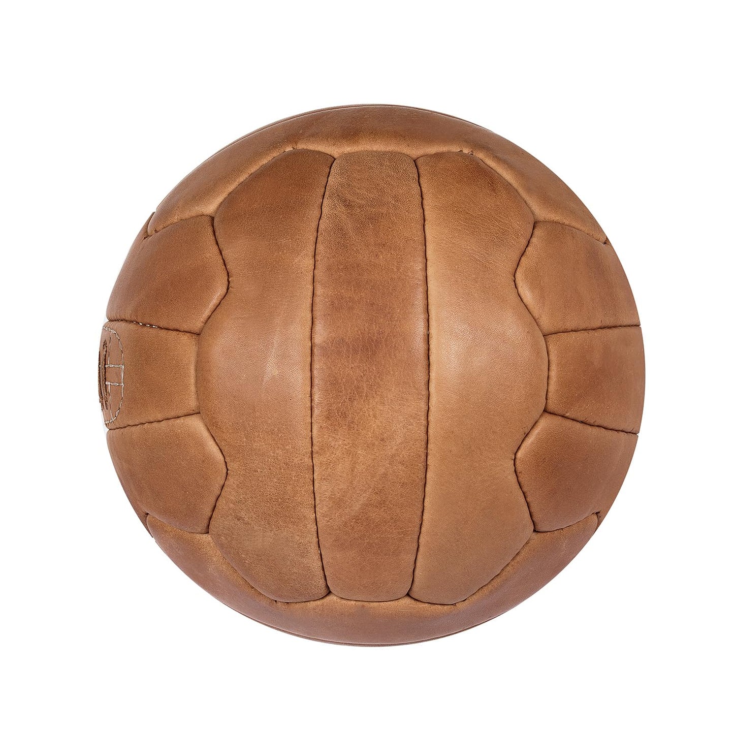 FNine - Pelotas de fútbol de color marrón claro, de piel envejecida, hechas a mano