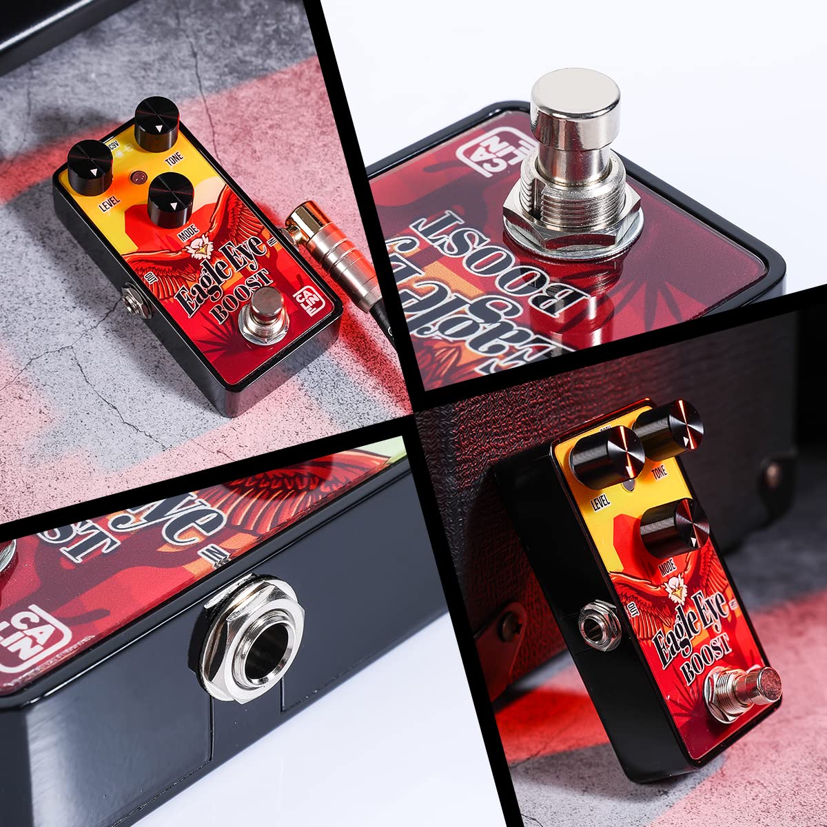 Caline Mini pedal de refuerzo de guitarra G Series G011 Clean Booster Pedal para guitarra eléctrica, True Bypass
