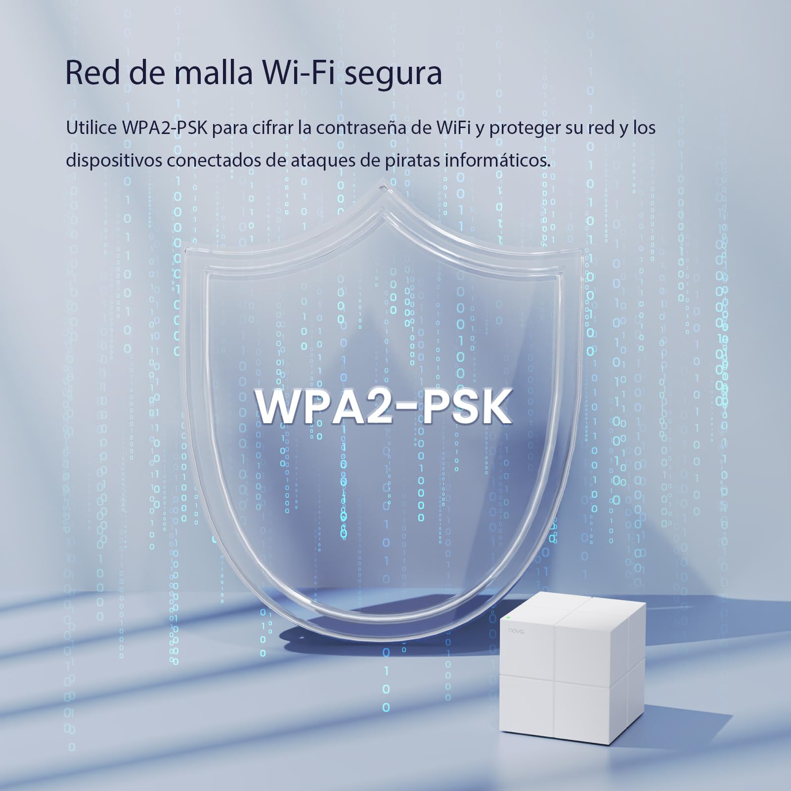 Tenda Nova WiFi Mesh System MW6 - Router WiFi de Malla AC1200, hasta 867 Mbps en 5 GHz, Cubre hasta 350m2, Red de Malla de Doble Banda Gigabit para 90 Dispositivos, Funciona con Alexa, 2-Pack