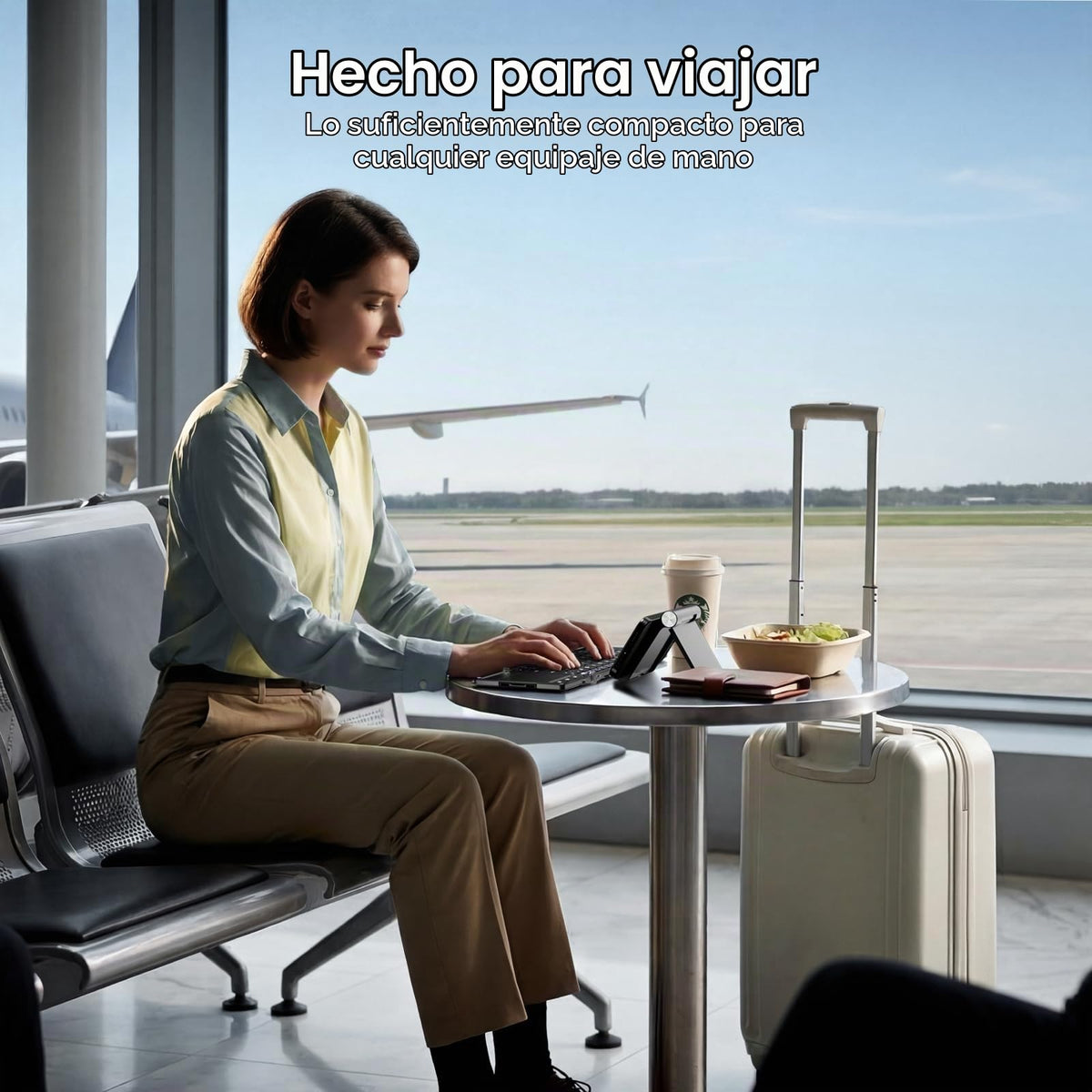Teclado Plegable iClever Negro Inalámbrico con Touchpad y Conexión Múltiple