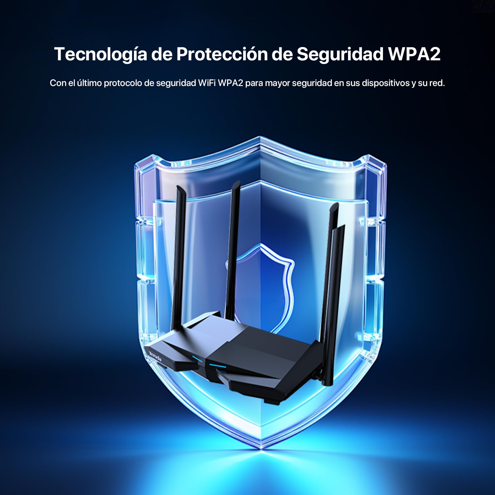 Tenda AC10 Router Gigabit AC1200 Doble Banda WiFi, 5 GHz hasta 867 Mbps, 2.4 GHz hasta 300 Mbps, Tecnología Beamforming, MU-MIMO Comunicación Multiple, 4 Atenas de 6dbi Amplia Cobertura WiFi.