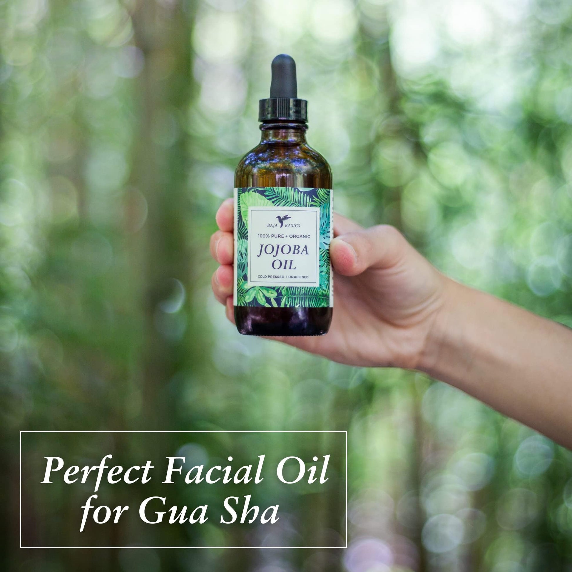 Jojoba Oil - Organic, 100% Pure, Cold Pressed | For Moisturizing Skin, Hair and Cuticles | Large 4oz | Baja Basics