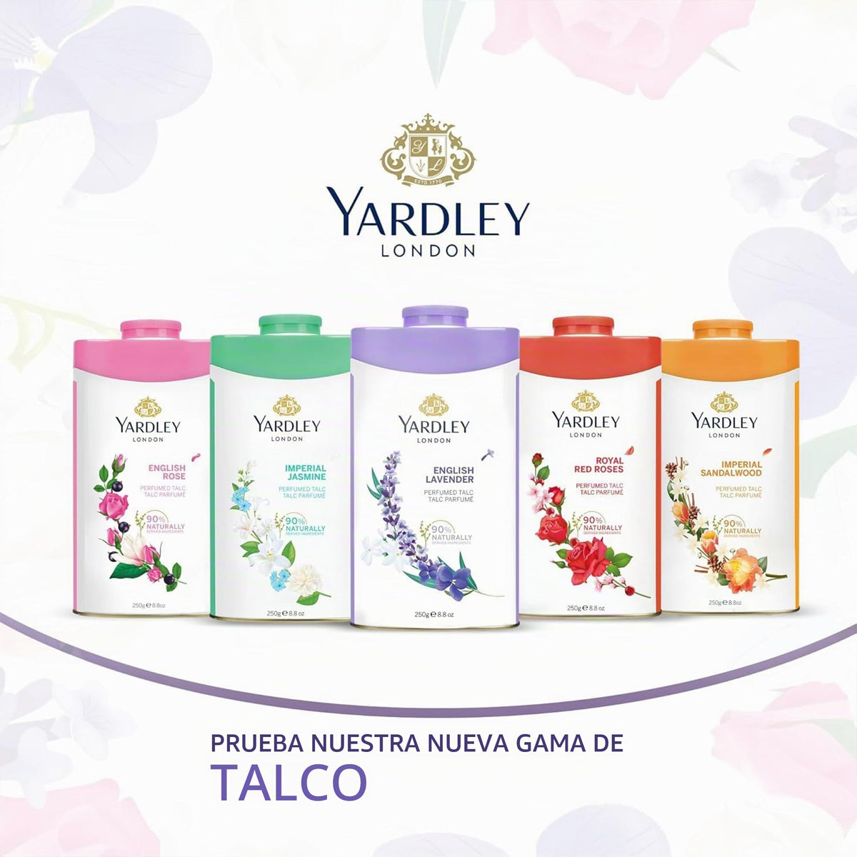 Yardley English Perfumed Talc, Rose