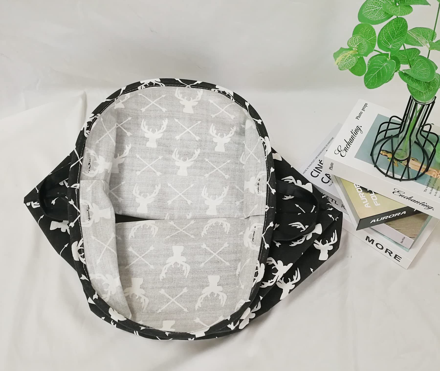 KUNRO - Cesta de almacenamiento redonda de gran tamaño, con revestimiento impermeable, organizadora, para guardería, ropa y juguetes