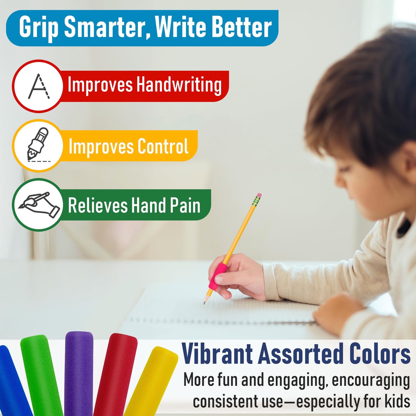 Pencil Grips The Classics Espuma Suave Colores Surtidos 1.5 Pulgadas