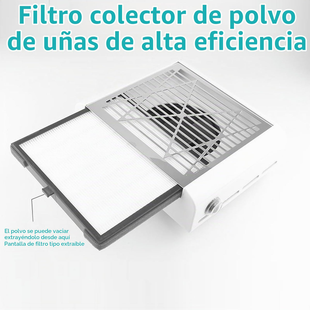 Filtro Reemplazo para Extractor de Polvo de Uñas para Salón de Uñas en Casa
