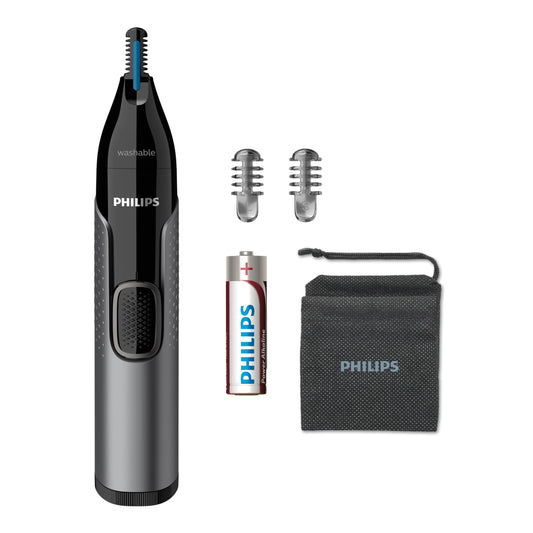 Recortadora de Vello Nasal Serie 3000 a Prueba de Agua con Sistema Protector sin Tirones para Hombre