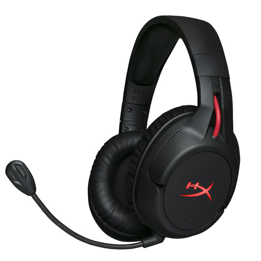 HyperX Cloud Flight - Audífonos para gaming inalámbricos, Batería de larga duración, Micrófono desmontable con cancelación de ruido, Compatible con PS4, PC, PS4 Pro (HX-HSCF-BK/AM)