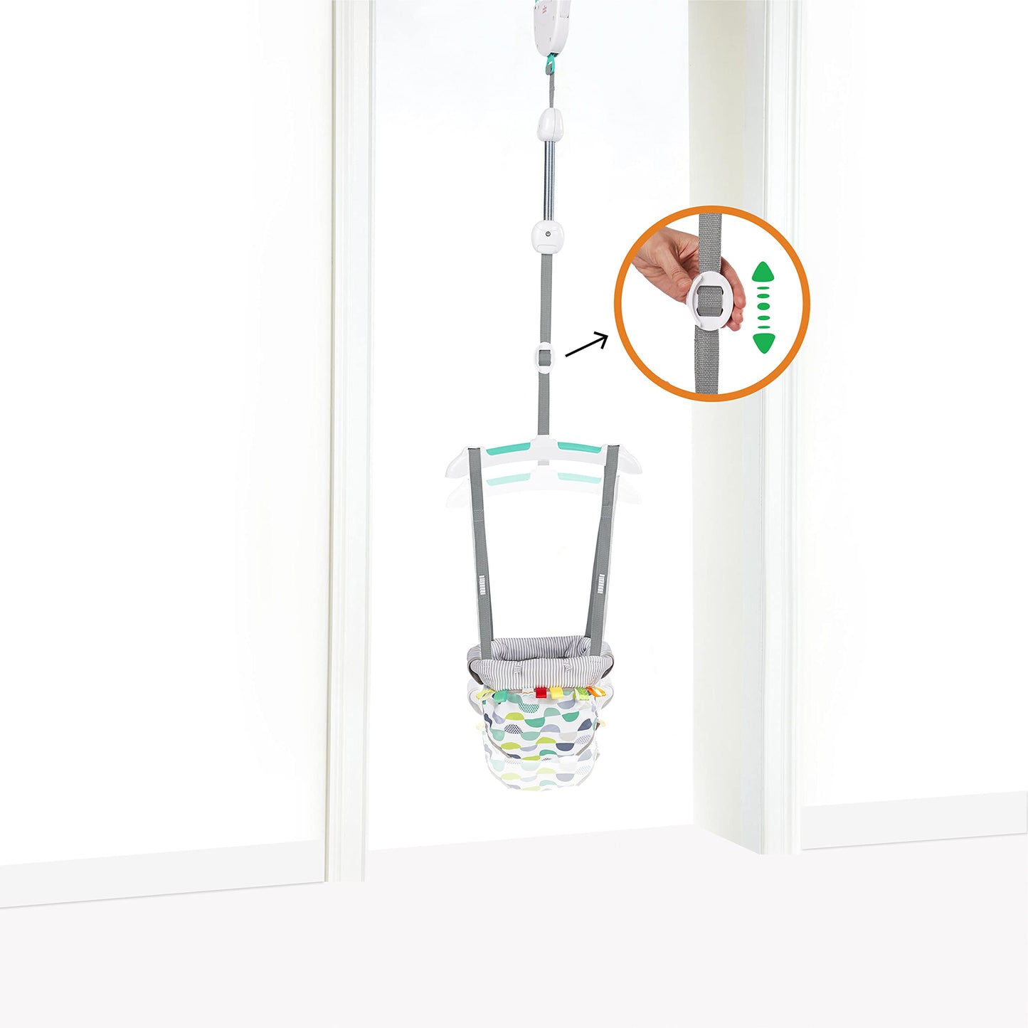 Bright Starts Ingenuity Cradling Bouncer con asiento vibrador y melodías, Morrison, 1 unidad (Pack of 1), multicolor