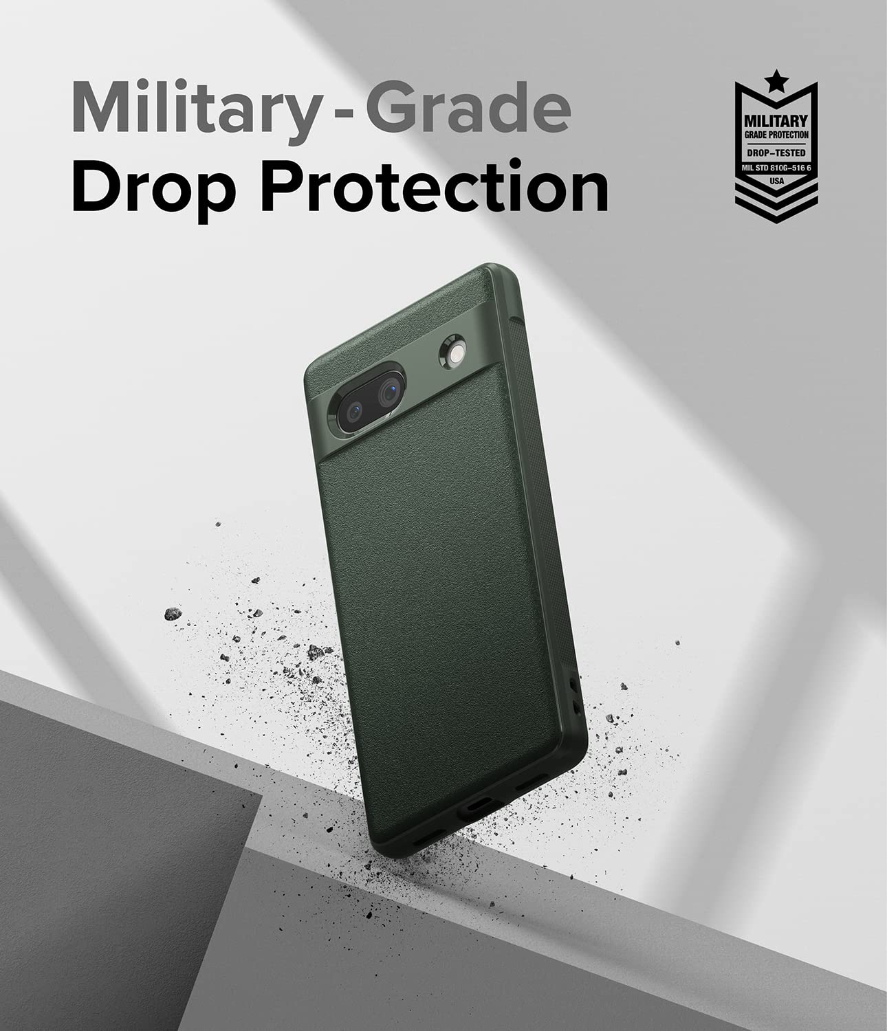 Funda Ringke Onyx Verde Oscuro Anti Huella para Google Pixel 7a 5G