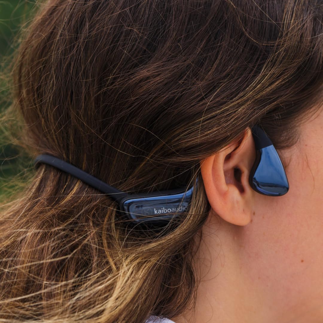Auriculares Deportivos KaiboAudio Kaibo Flow Negro Conducción Ósea para Gimnasio y Micrófono con Cancelación de Ruido Impermeables IPX67
