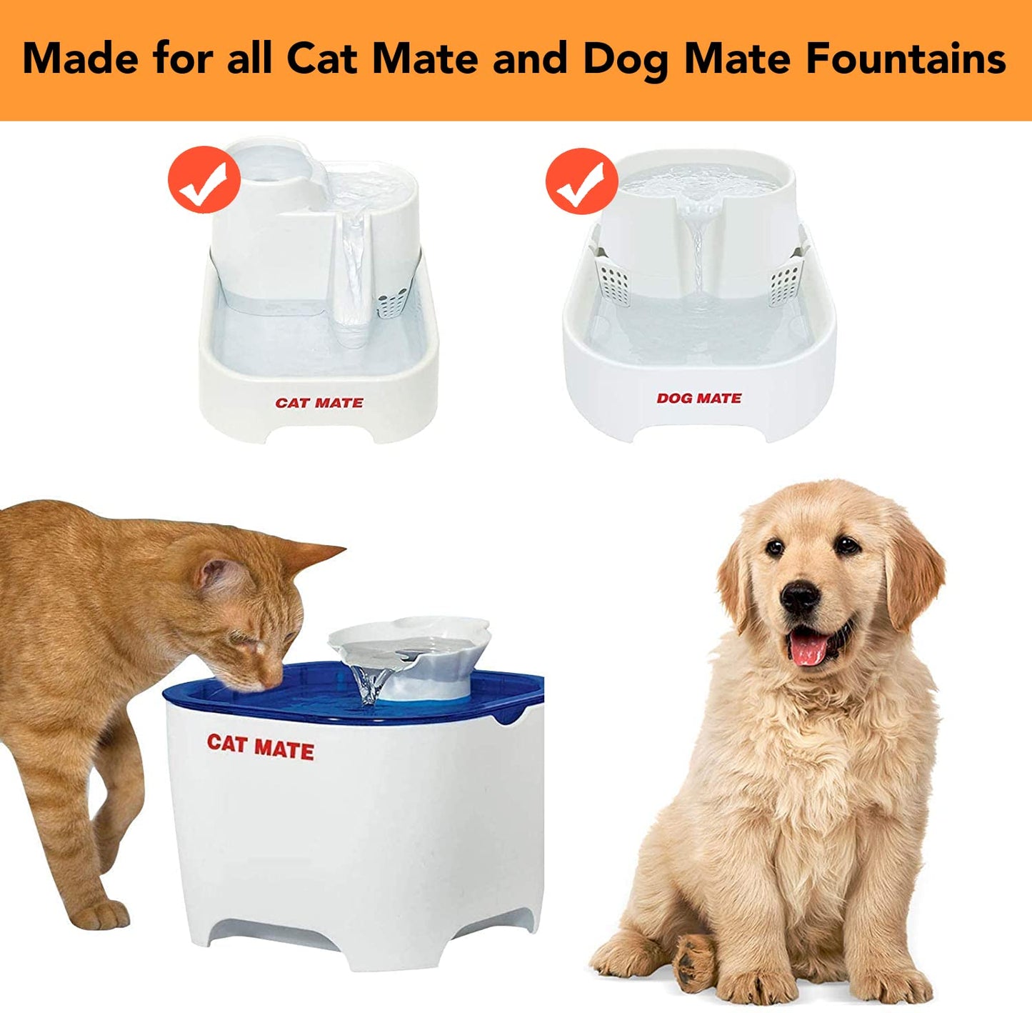 Cat Mate Bomba de repuesto y adaptador de corriente para todas las fuentes Cat Mate y Dog Mate de Estados Unidos