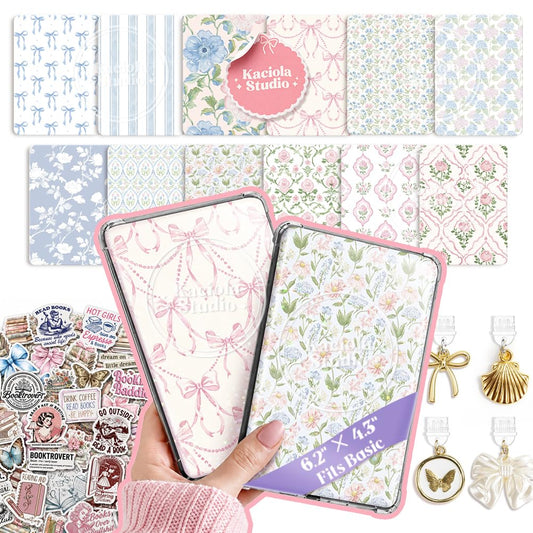 Accesorios para Lector Electrónico Kaciola Temática de Flores Clásico