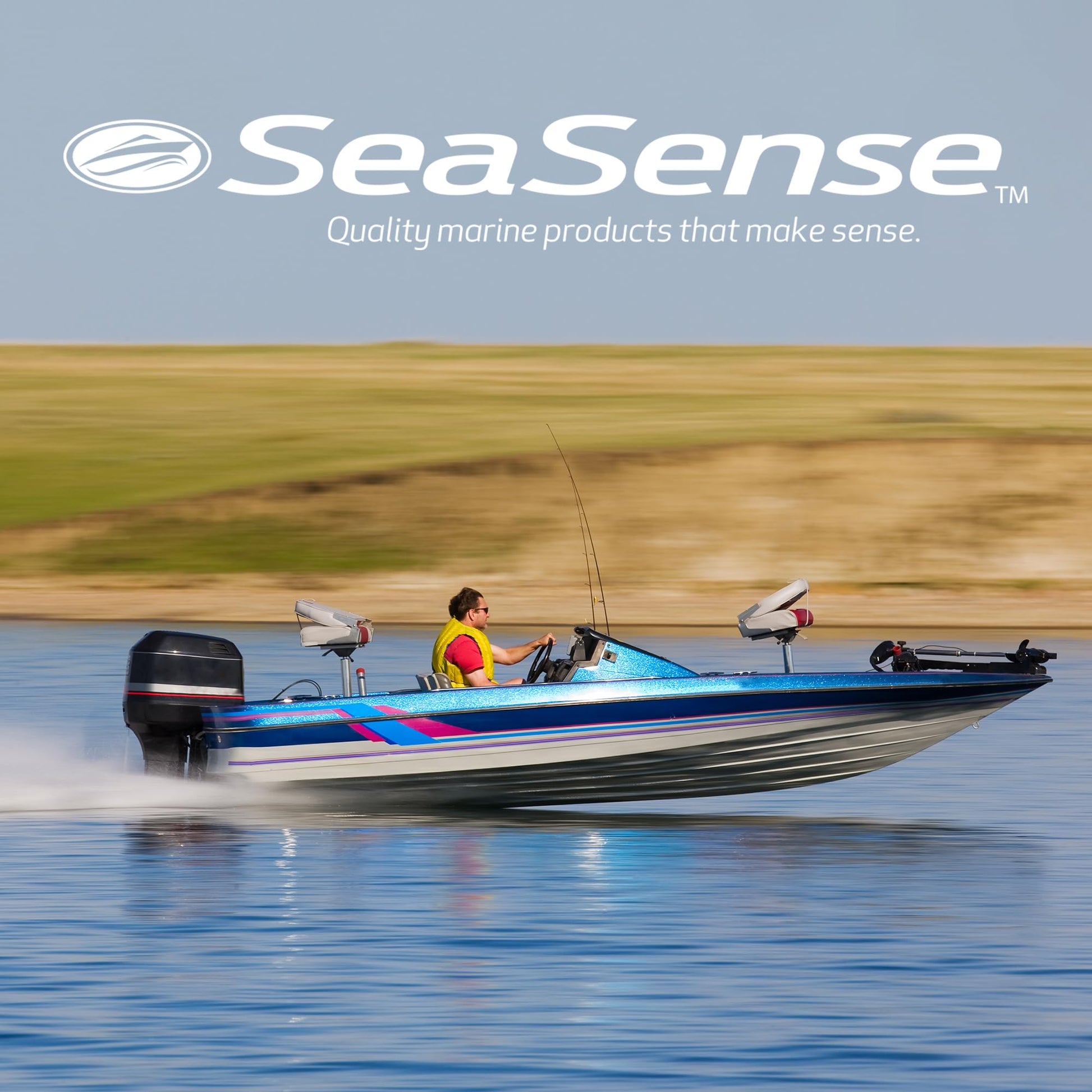 SeaSense - Ancla de barco azul marino, ideal para barcos pequeños, pontones, embarcaciones de pesca, kayaks y más, la pintura en polvo de aluminio ayuda a mejorar la durabilidad y resistir el óxido, 5