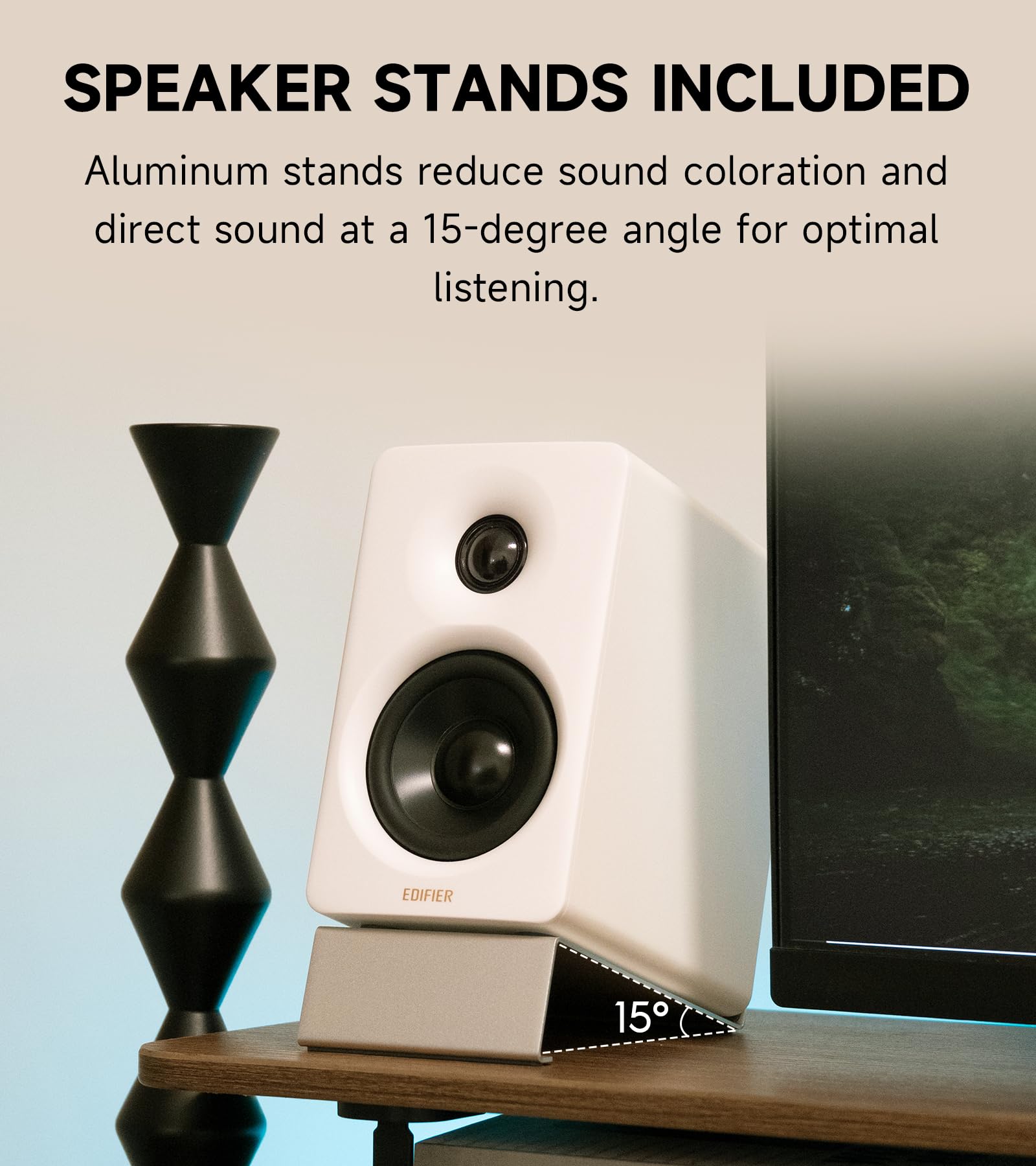 Edifier M60 - Altavoz multimedia Bluetooth 5.3, 66 W RMS, audio de alta resolución y audio inalámbrico de alta resolución, LDAC, bajo medio de 3 pulgadas y altavoz de agudos de 1 pulgada, entradas