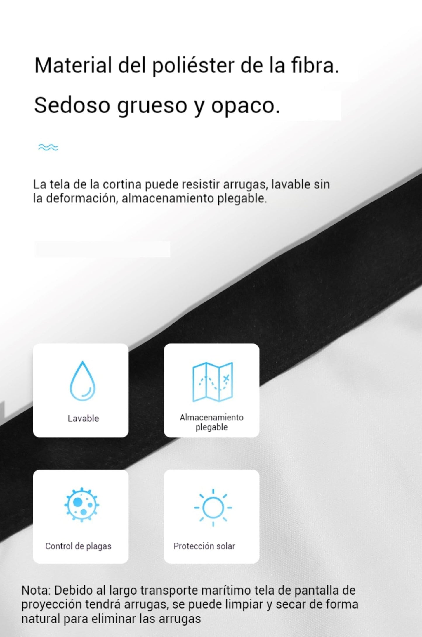 AOSO Pantalla para Proyector de 100 Pulgadas con Soporte, DiseñO PortáTil (TamañO 40x18x19cm), 16:9 4K HD Resistente a Las Arrugas Pantalla de Cine para La Noche de Cine y Fiesta (100 Pulgadas)