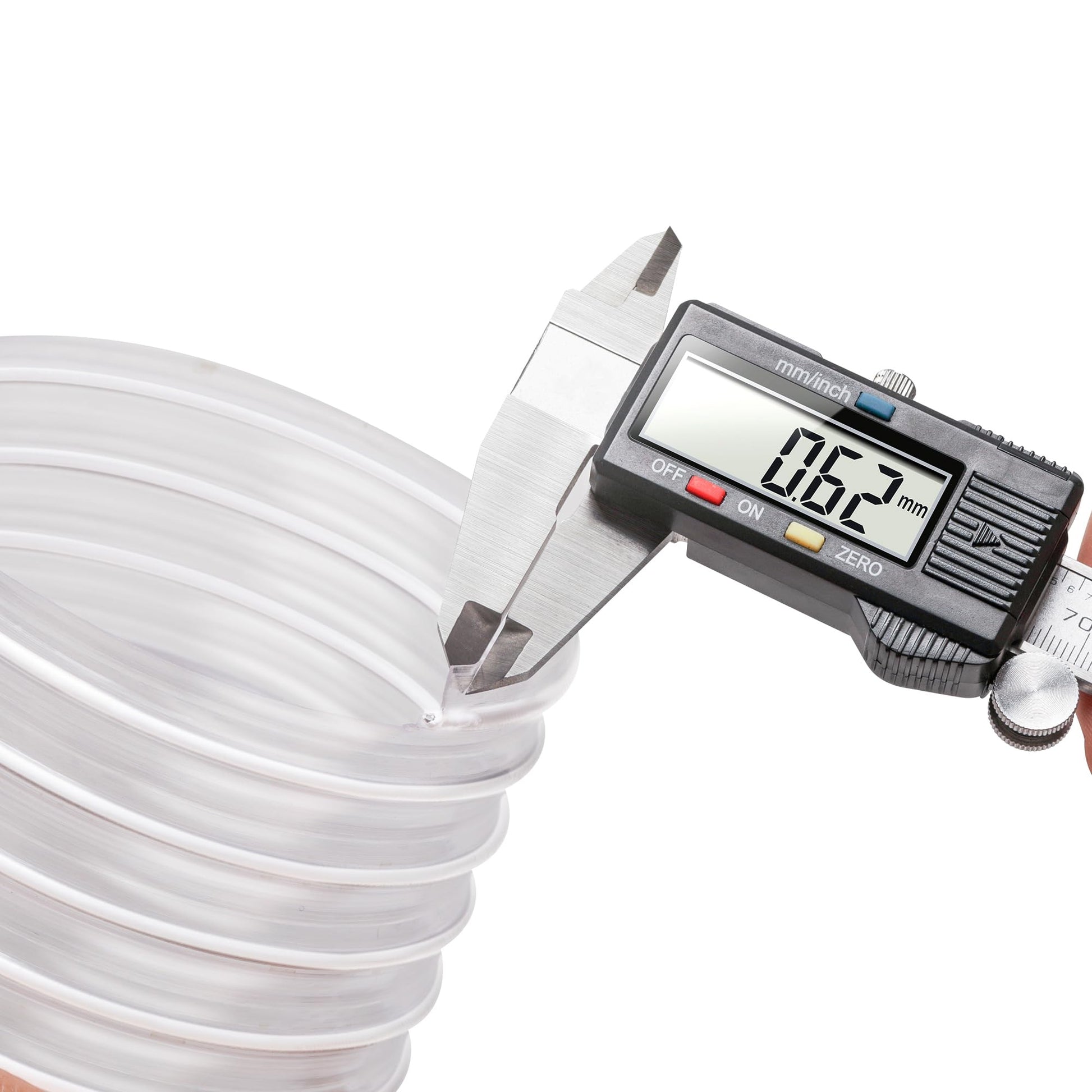 Manguera de recogida de polvo de 4 pulgadas x 10 pies, resistente a las perforaciones, de PVC transparente para recolección de humos de escombros con revestimiento de alambre reforzado con hélice,