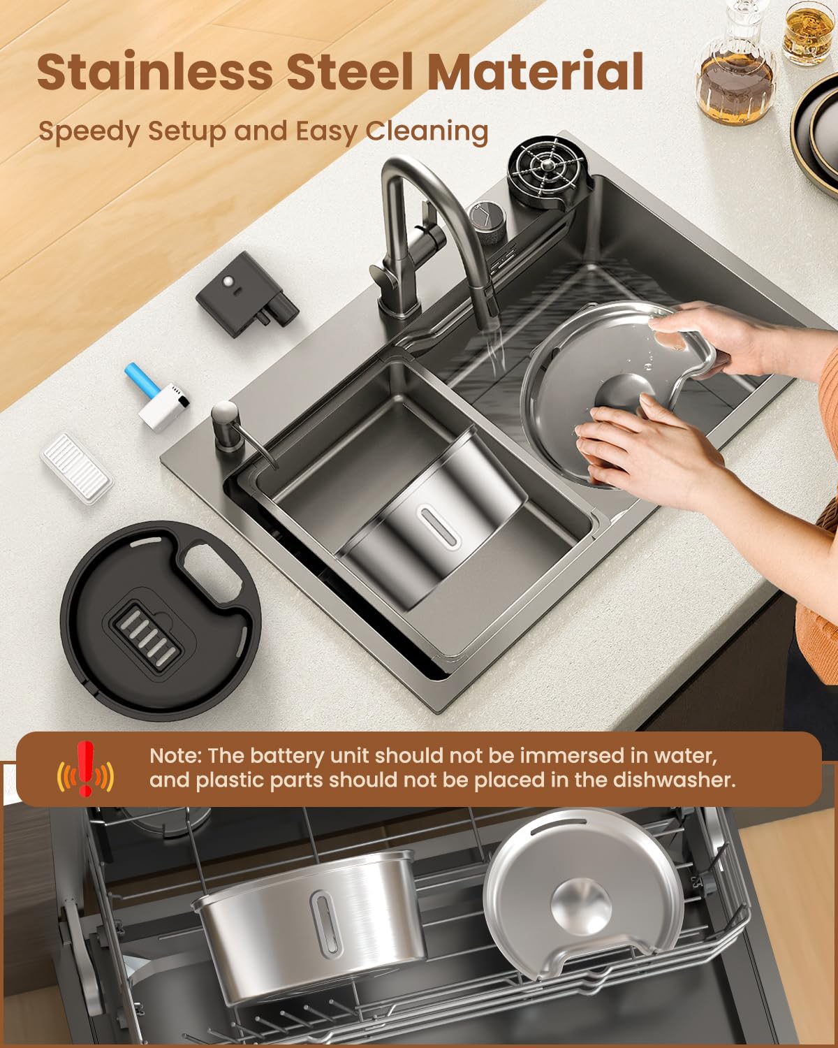 Fuente de Agua PawPoll Acero Inoxidable Ultra Silenciosa 3,2 L para Gatos y Perros Recargable