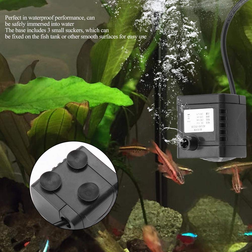 Bomba sin Escobillas Usb Dc 5 V Pequeña Dispensador de Agua Mini para Peces de Acuario