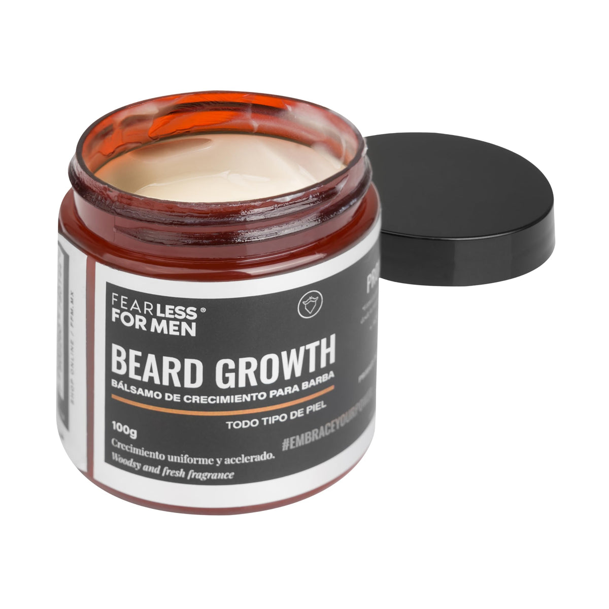 Bálsamo de Crecimiento de Barba Fearless Minox Proxidil Absorción Rápida para Hombre