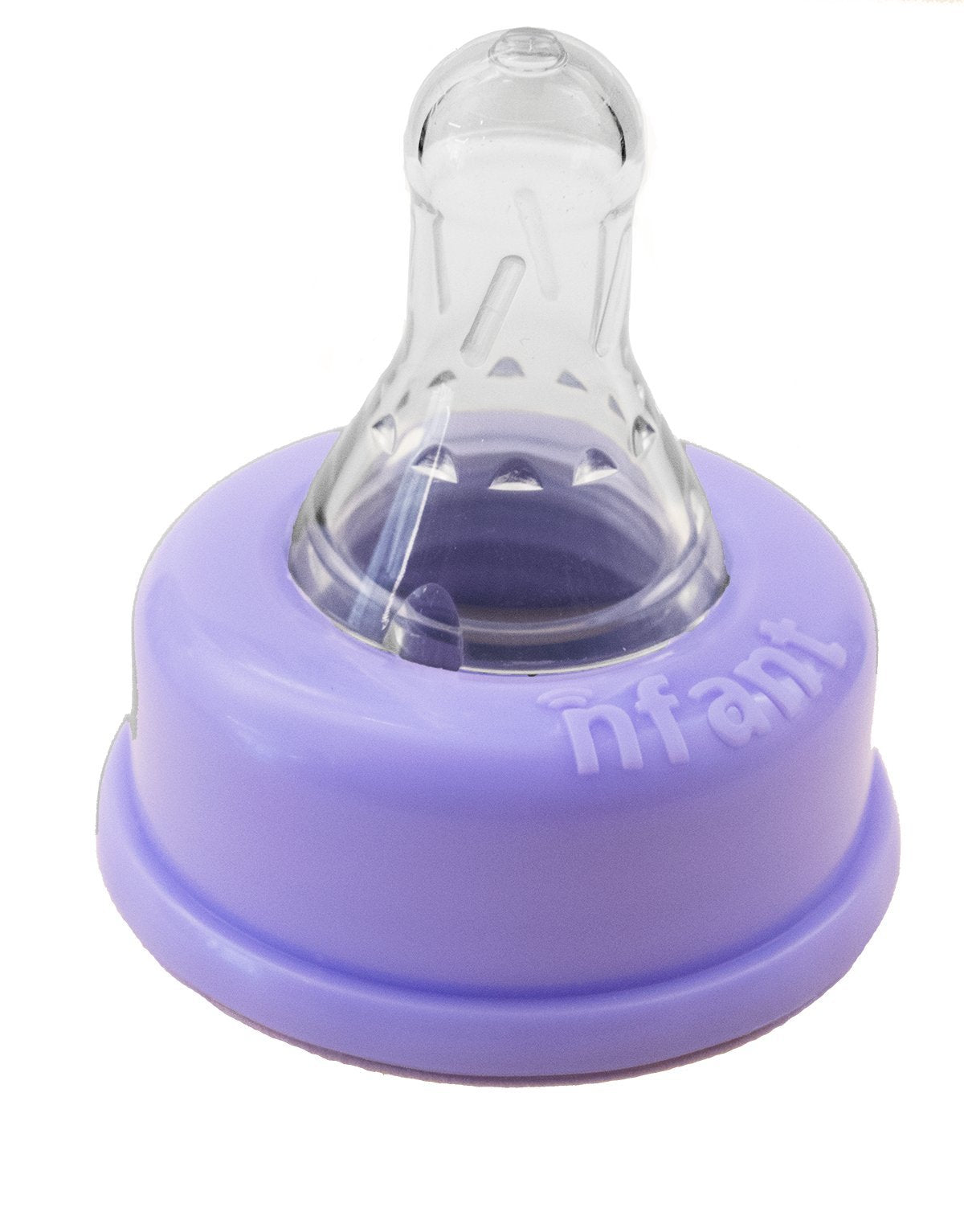 Pezón de Flujo Lento Infant Morado 6 ml/min Paquete de 4