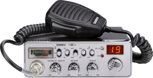 Radio CB UNIDEN PC68LTX 40 Canales con Interruptor PA/CB y Medidor Analógico S/RF