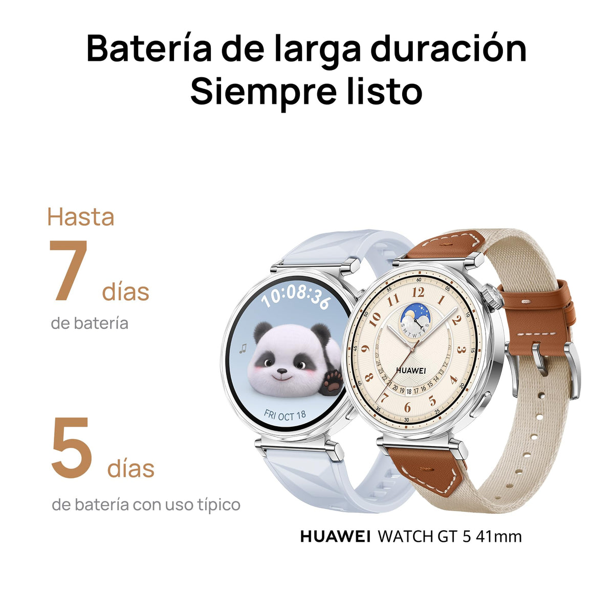 Smartwatch Huawei Watch GT 5 41mm Negro Mate Diseño Afilado para Seguimiento de Salud y Resistencia al Agua