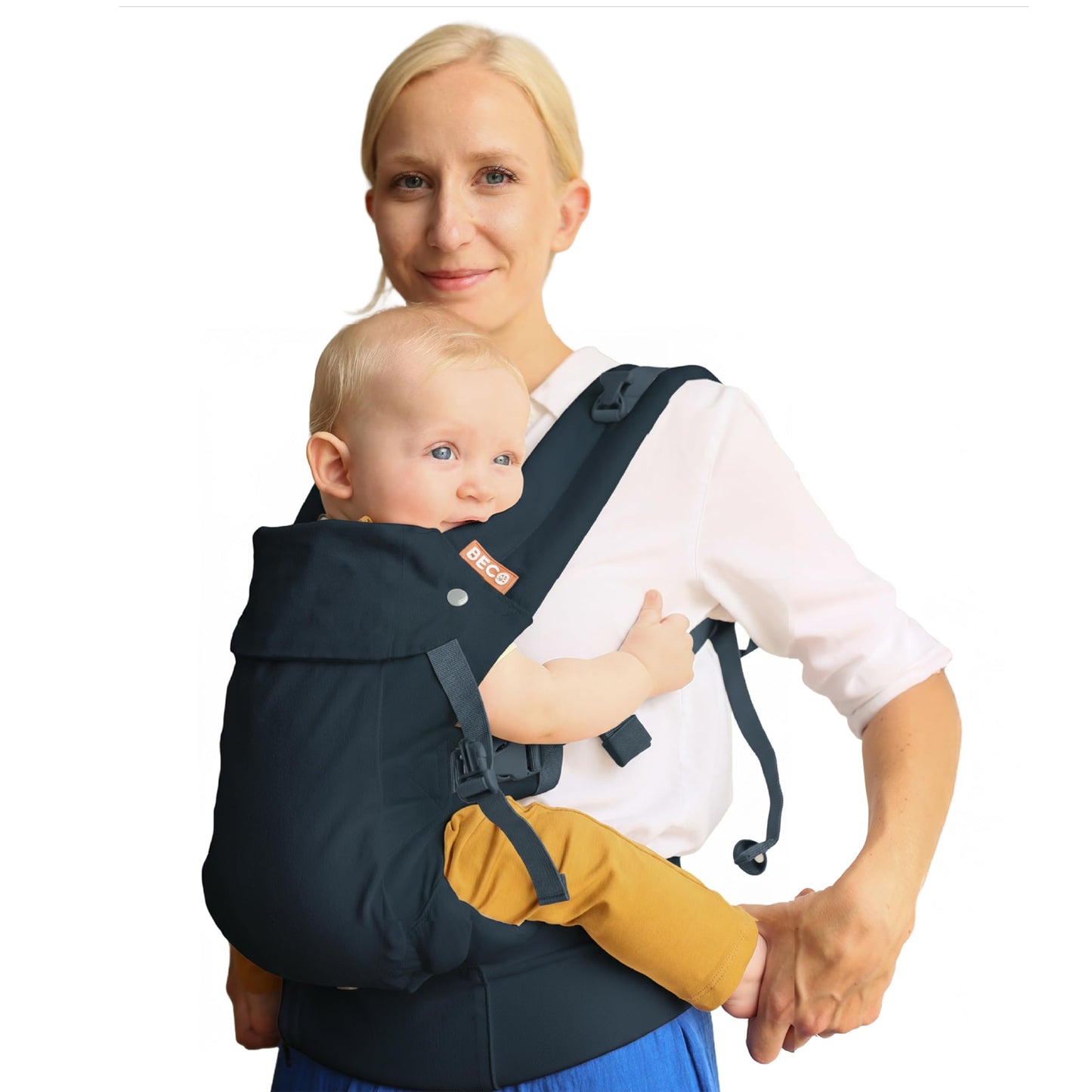 Beco Gemini 2.0 - Portabebés para recién nacidos y niños pequeños con soporte M-Cloud - Portabebés de 4 posiciones, portabebés certificado para caderas, totalmente ajustable para adaptarse a todos los