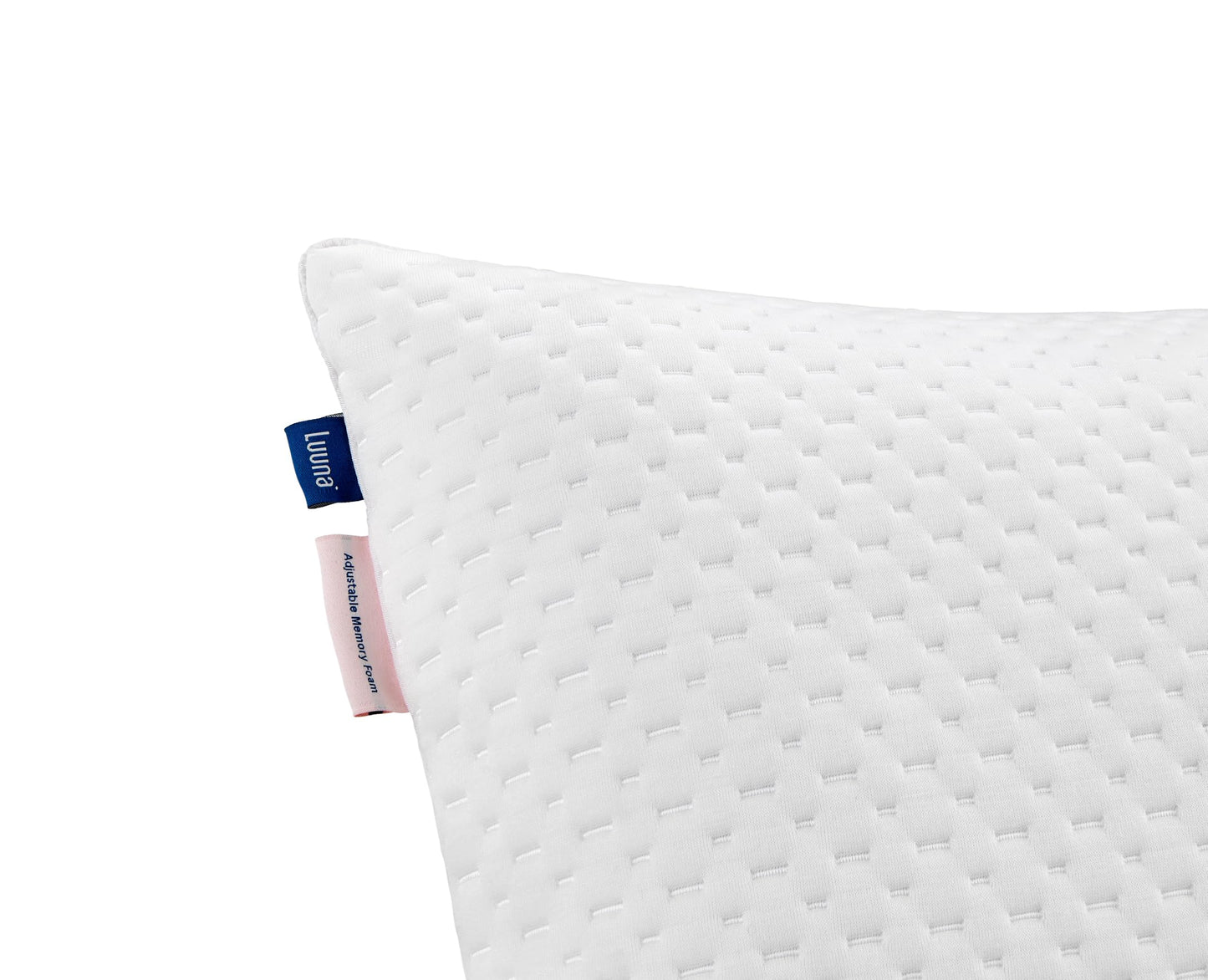 Luuna Almohada Ajustable Firme con Espuma de Memoria, King Size 88 x 46 cm, Relleno 100% Memory Foam Triturado, Funda Lavable, Suavidad y Frescura Garantizada para tu Descanso, Hecho en México