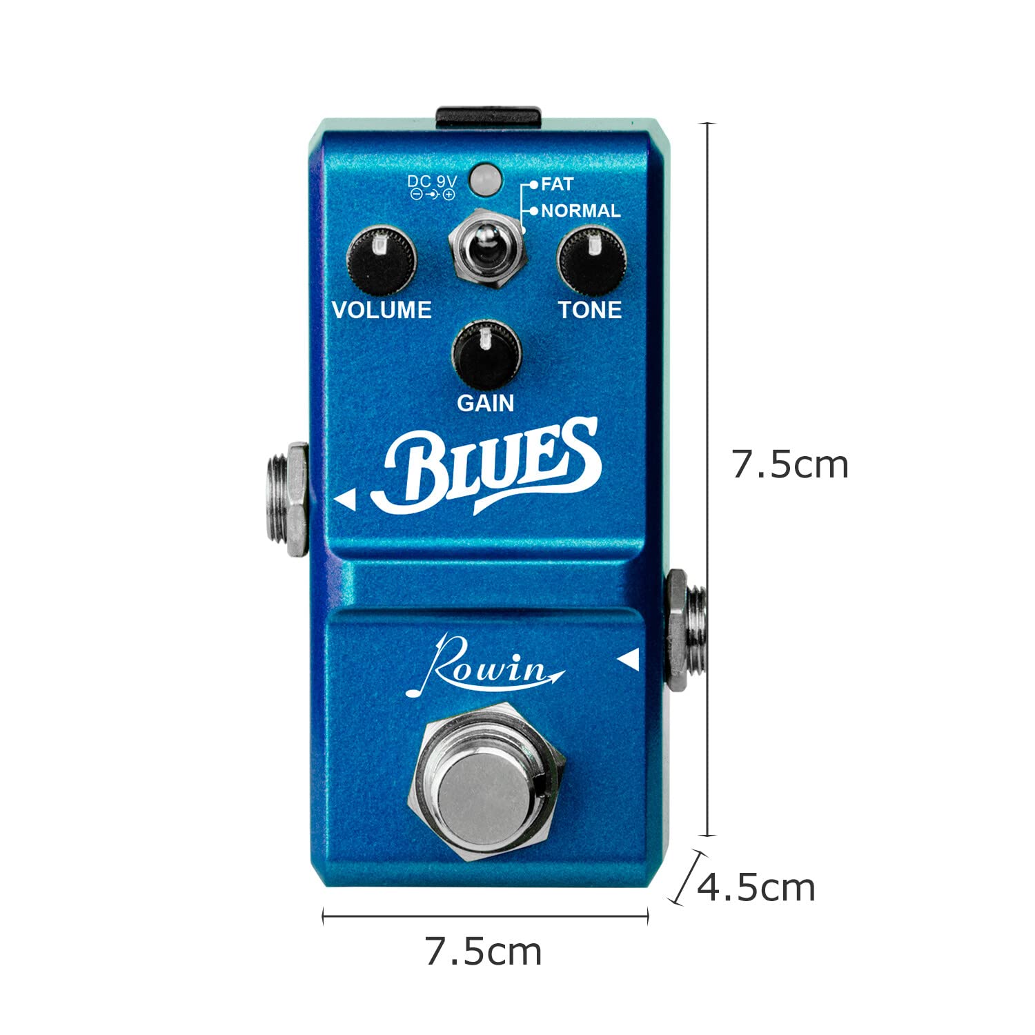 LN-321 Pedal de Blues Respuesta de frecuencia de amplio rango Pedal de efecto Overdrive de estilo Blues para guitarra