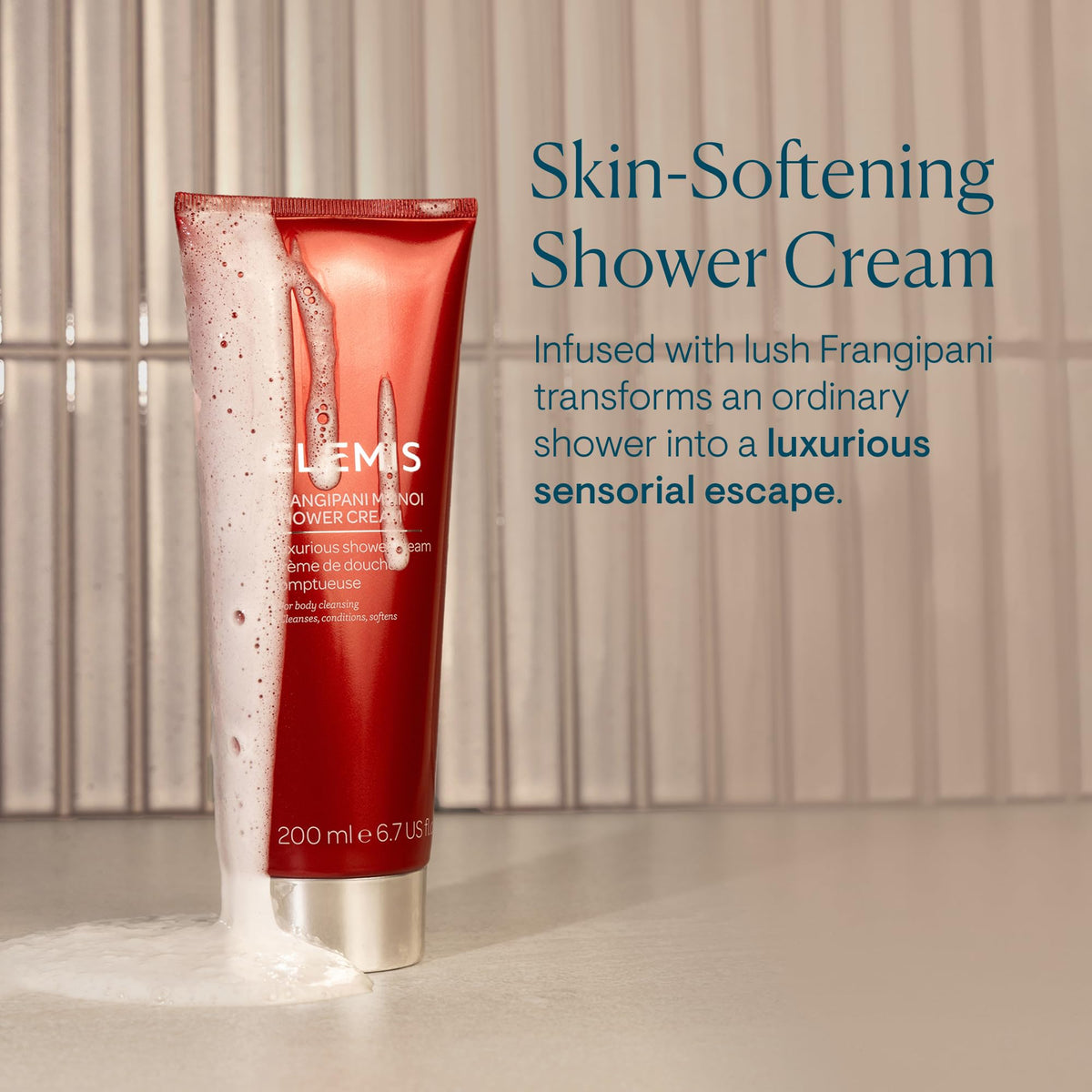 ELEMIS Frangipani Monoi Shower Cream - Luxurious Shower Cream, 6.7 fl. oz.