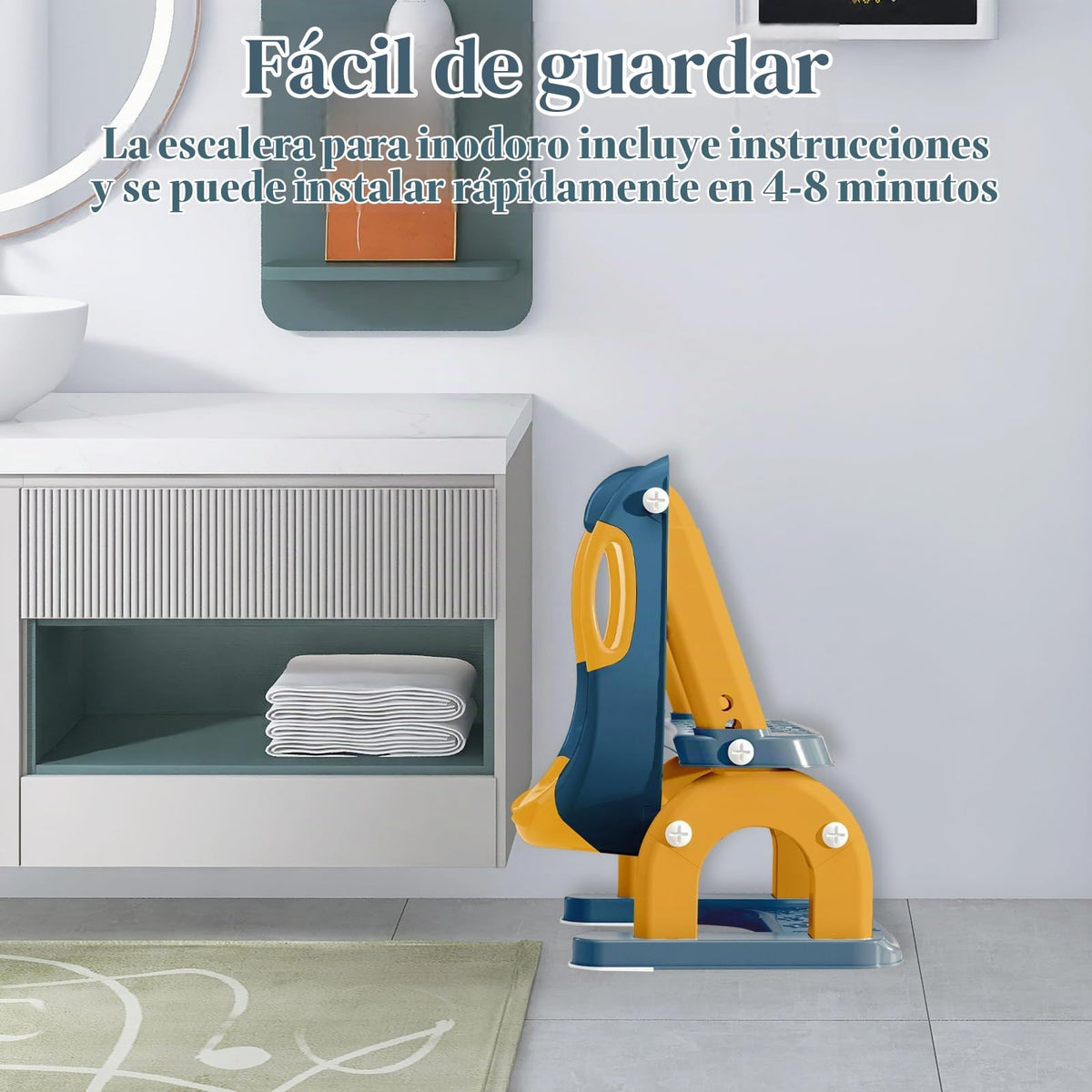 CUXFLS - Asiento de entrenamiento para ir al baño con escalera para niños pequeños, inodoro ajustable 2 en 1 para niños y niñas con protector contra salpicaduras, cojín impermeable, taburete