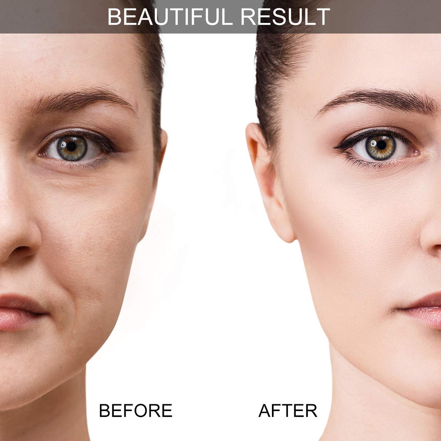 Juego de ventosas faciales para masaje facial y ojos, juego de tazas de silicona con cepillo exfoliante para la cara y el cuello (pequeño, mediano, grande, negro)