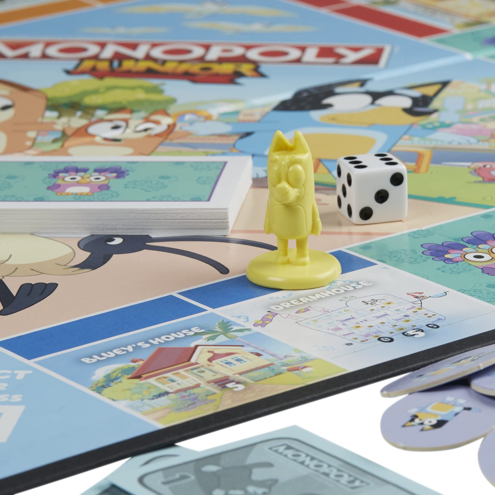 Juego de Mesa Monopoly Hasbro Gaming Junior Bluey Edition Azul Exclusivo para Niñas y Niños