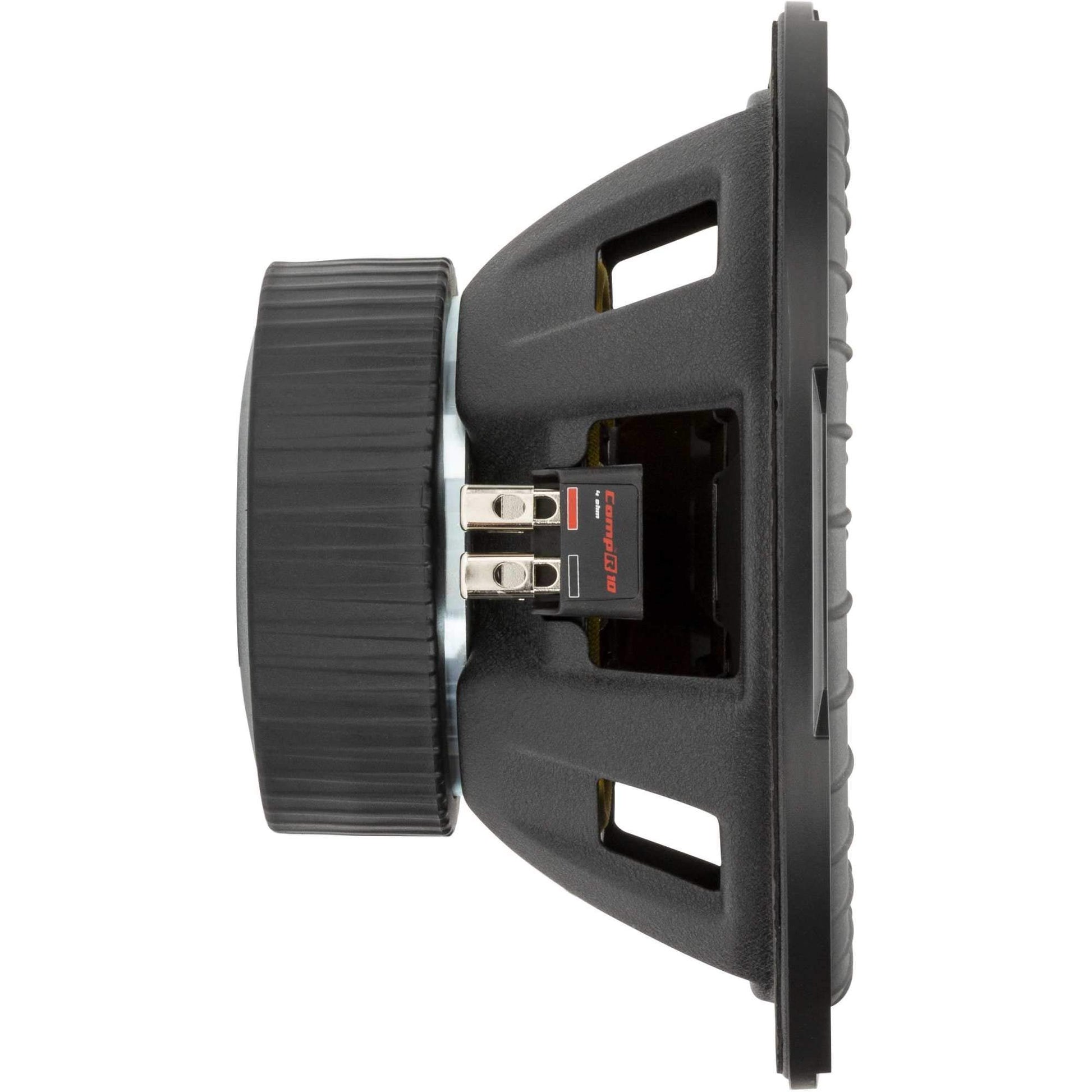 KICKER 48CWR102 CompR Subwoofer de 10 pulgadas, DVC, 2 ohmios