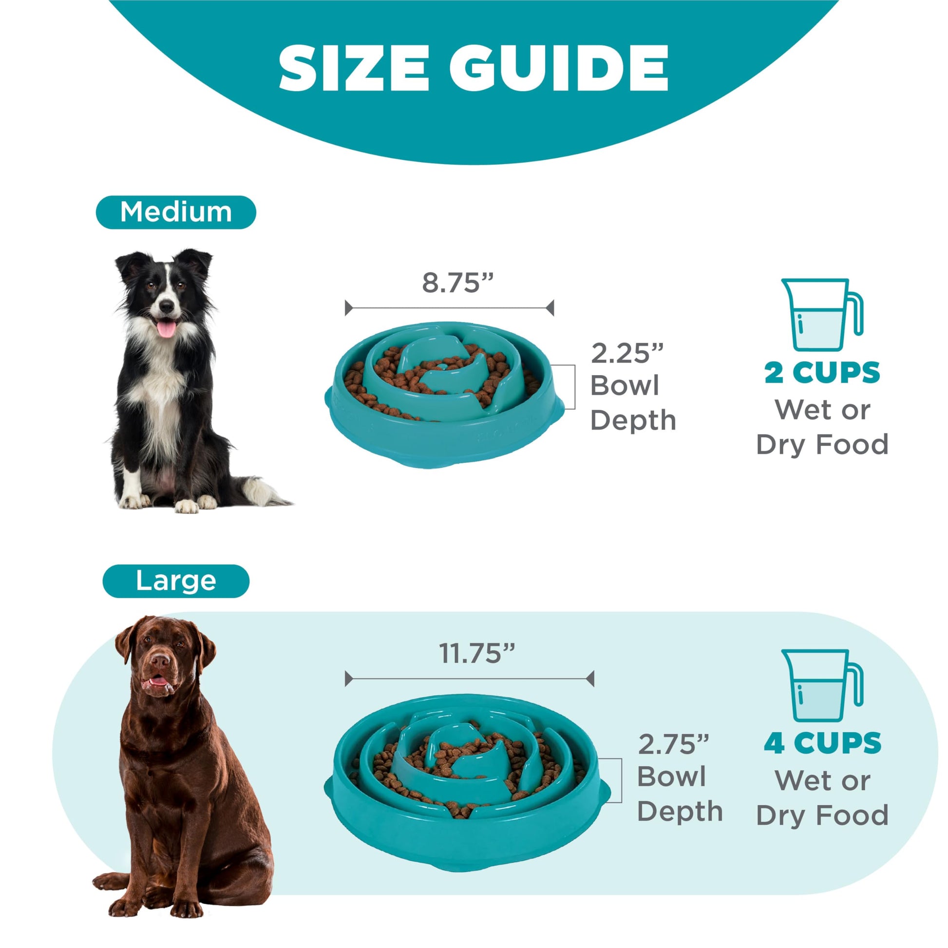 Cuenco para Perros Outward Hound Azul Grande Interactivo Slow Feeder