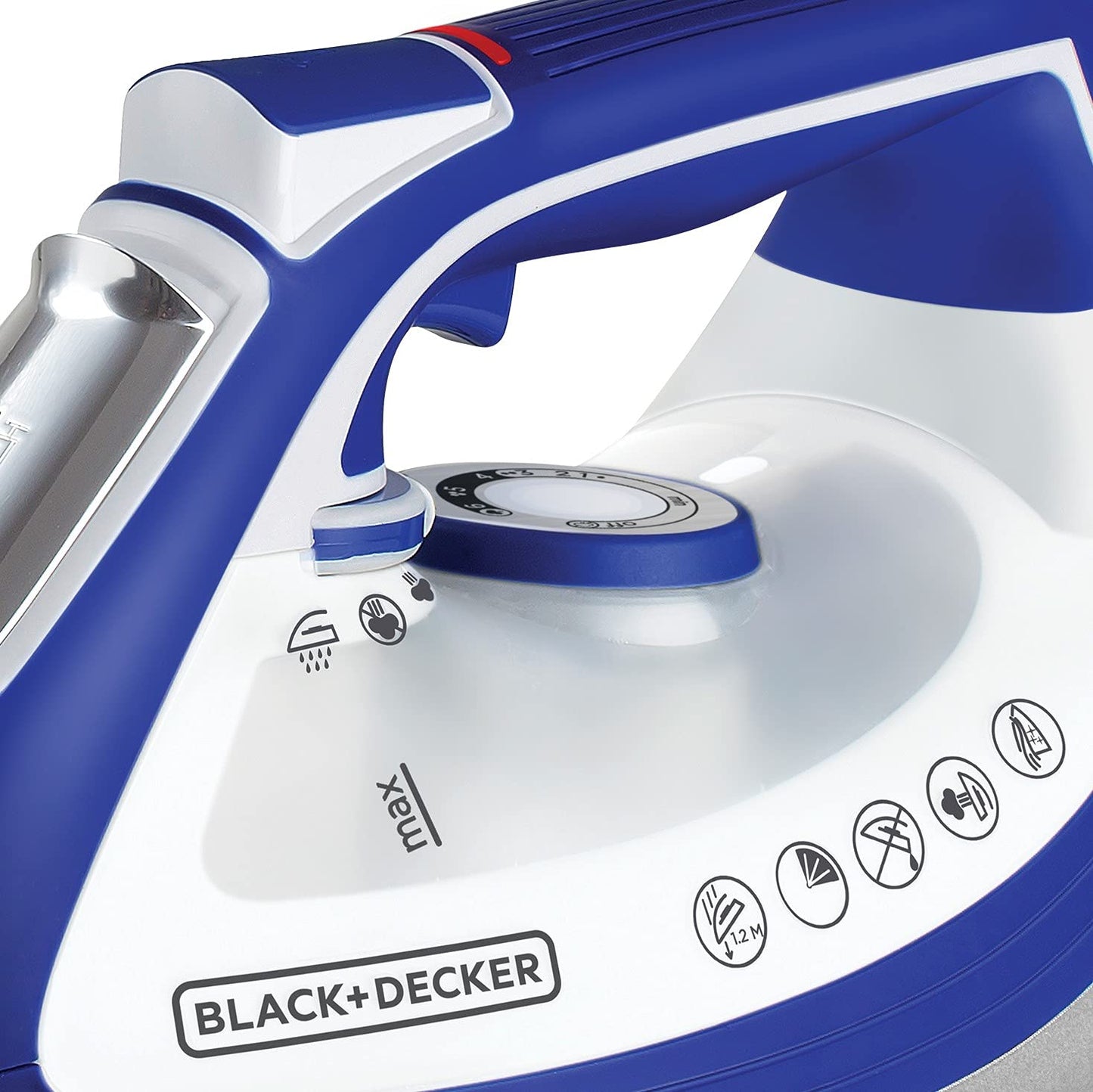 Plancha Black + Decker Impact suela cerámica resistente a caídas