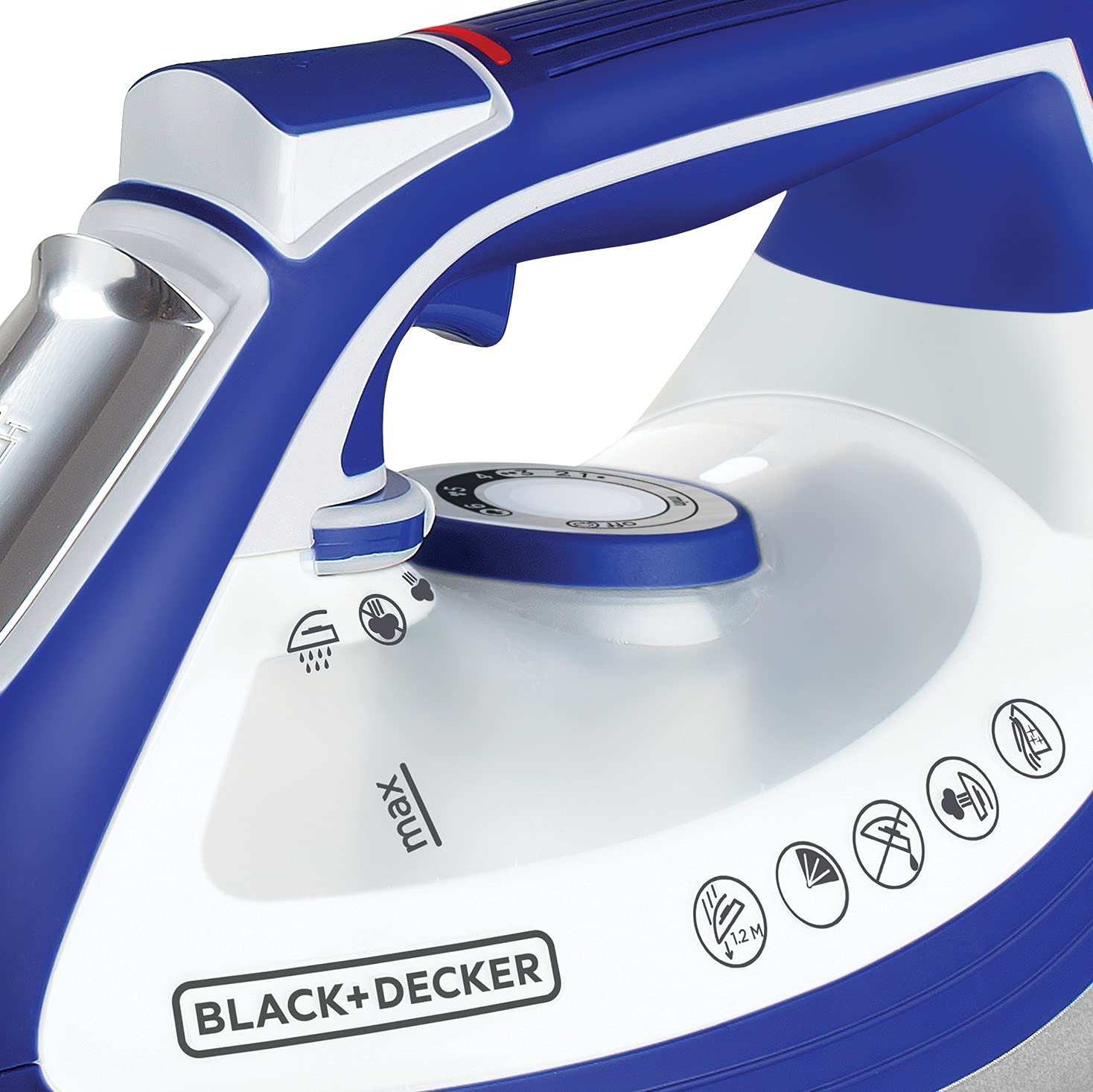 Plancha Black + Decker Impact suela cerámica resistente a caídas