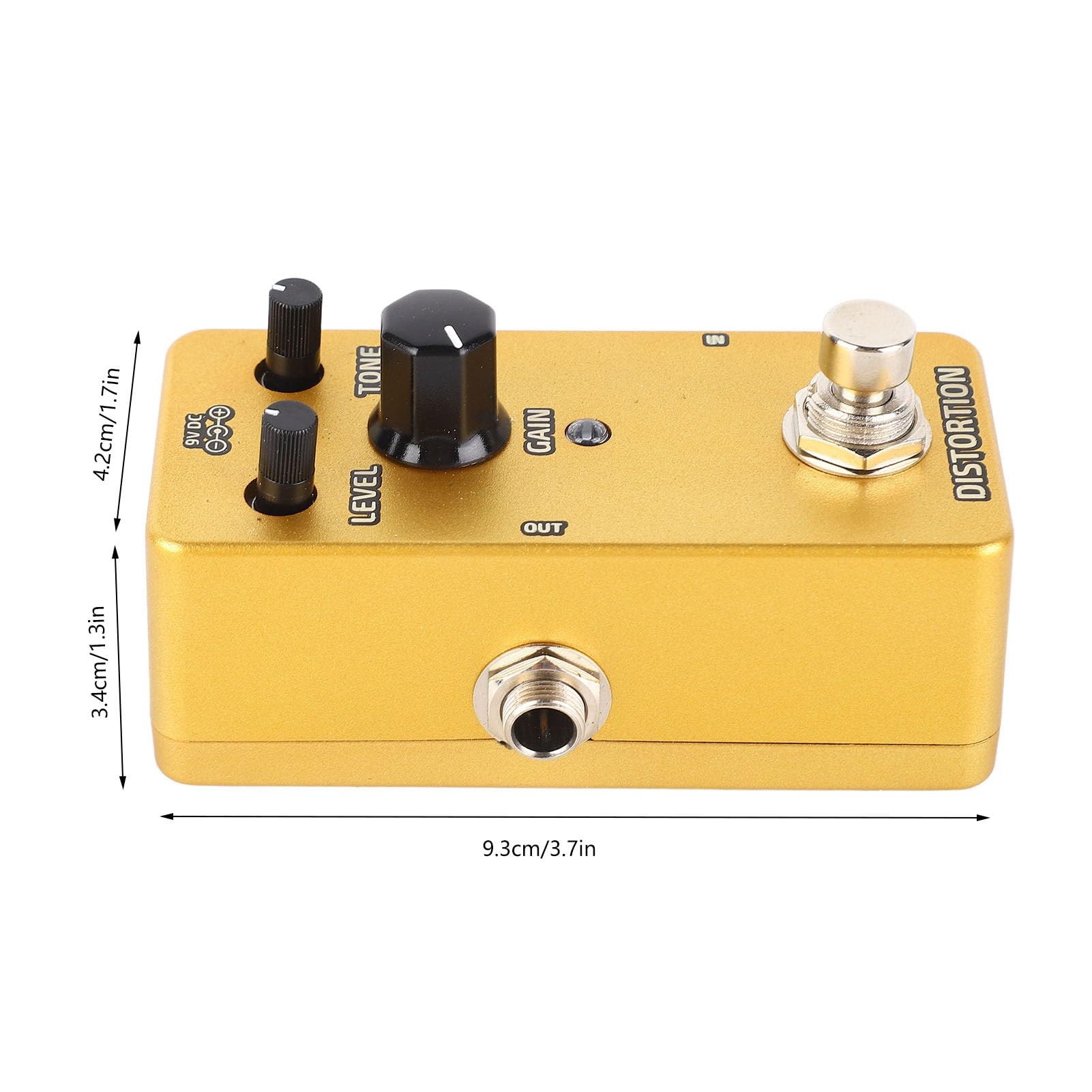 Pedal de Efectos de Guitarra Eléctrica Distorsión de Bloque único Pedal de Guitarra Mini Amplificador de Modulación Pedal de Simulación para Diferentes Escenarios de Juego