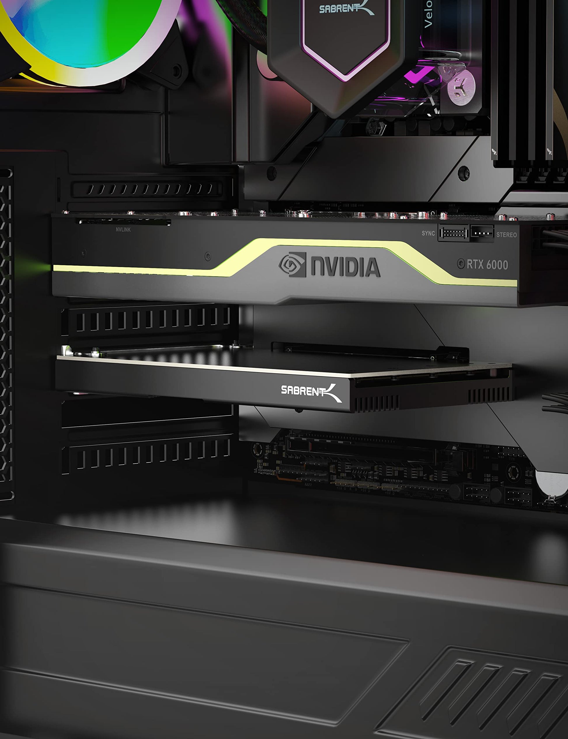 Tarjeta Adaptadora NVMe M.2 SSD Sabrent PCIe 3.0 x4 4 Unidades