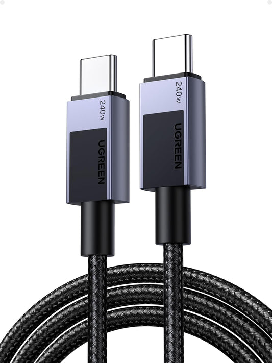 Cable USB C a C UGREEN 240W 2M Carga Rápida PD 3.1 para iPhone y Galaxy